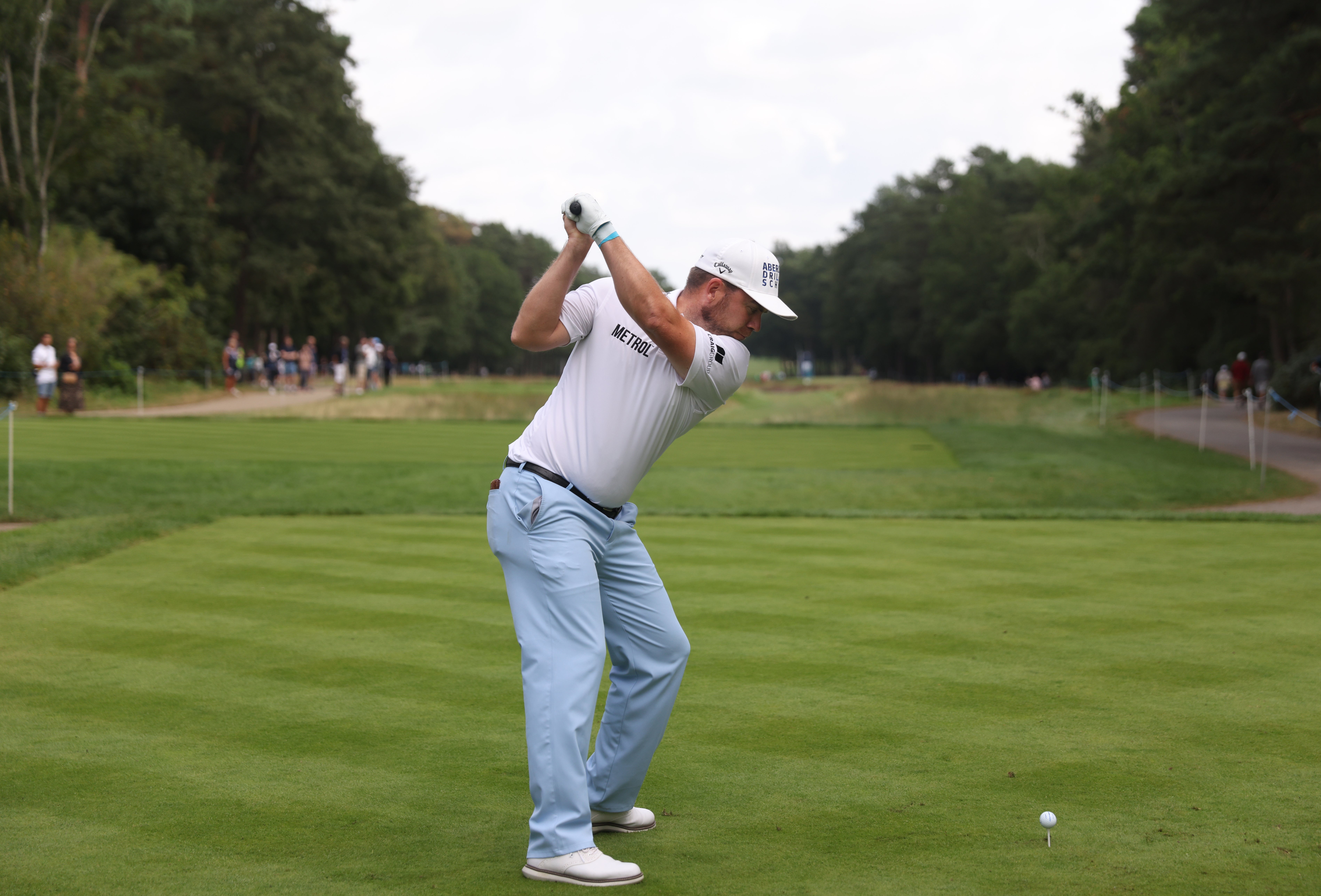 Scotland’s Richie Ramsay lies a shot off the halfway lead in the Betfred British Masters (Steven Paston/PA)