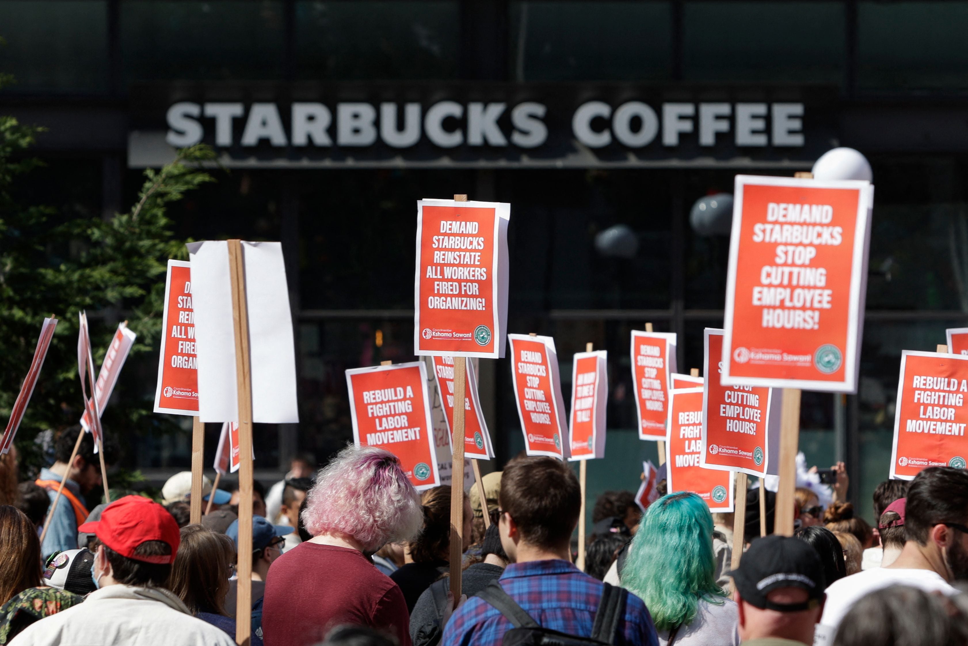 Starbucks workers have filed for union elections at dozens of stores across the US. At least 50 stores have voted to unionise.