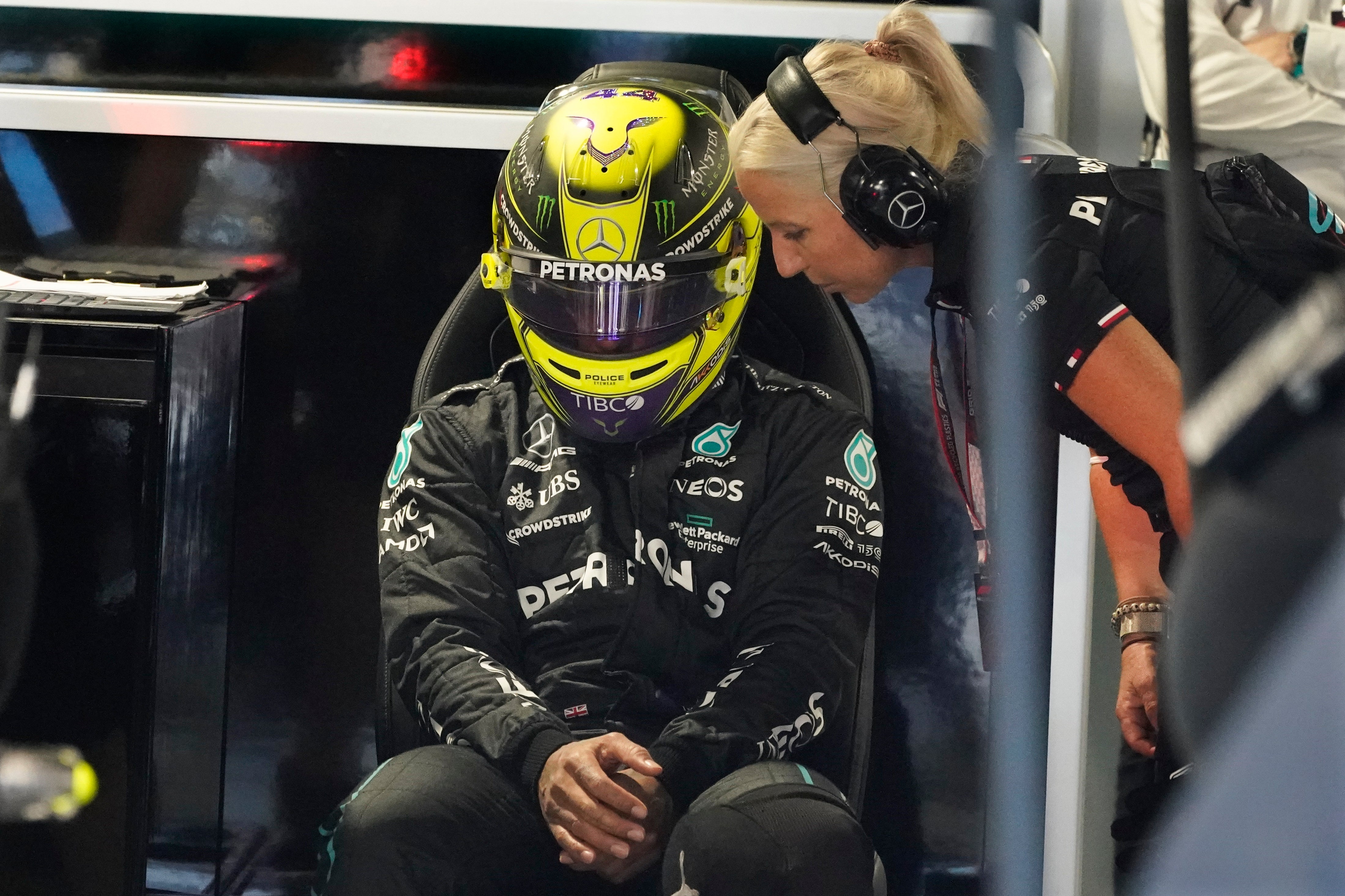 Lewis Hamilton finished fourth in second practice on Friday (Darron Cummings/AP)