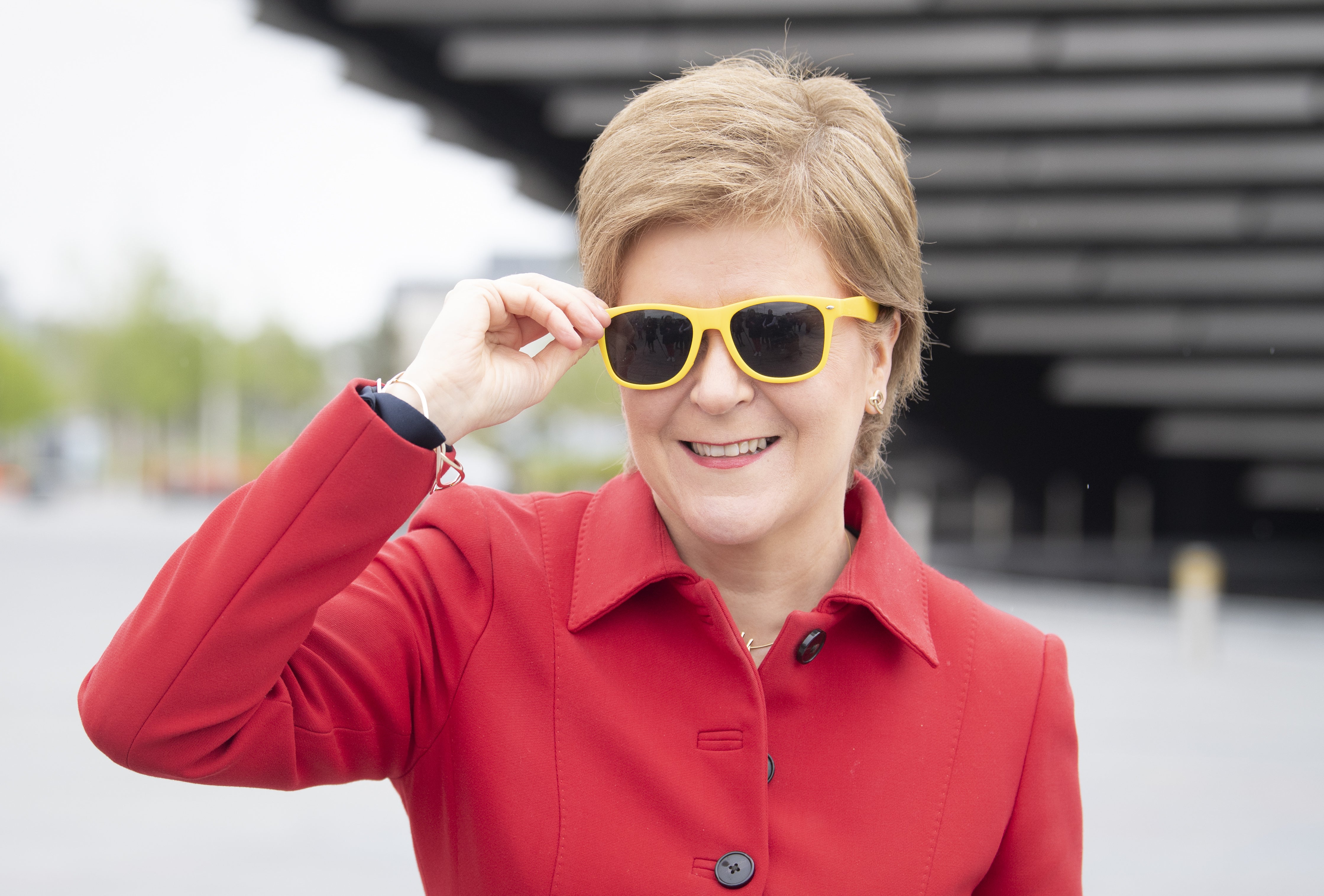 The First Minister was in Dundee to celebrate her party taking majority control of the city’s council (Lesley Martin/PA)