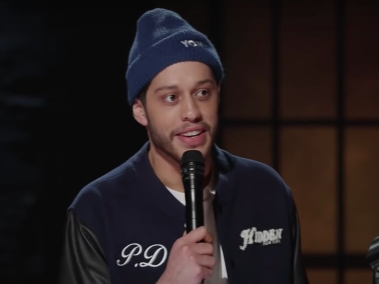 Pete Davidson talks about Kanye West during a stand-up set