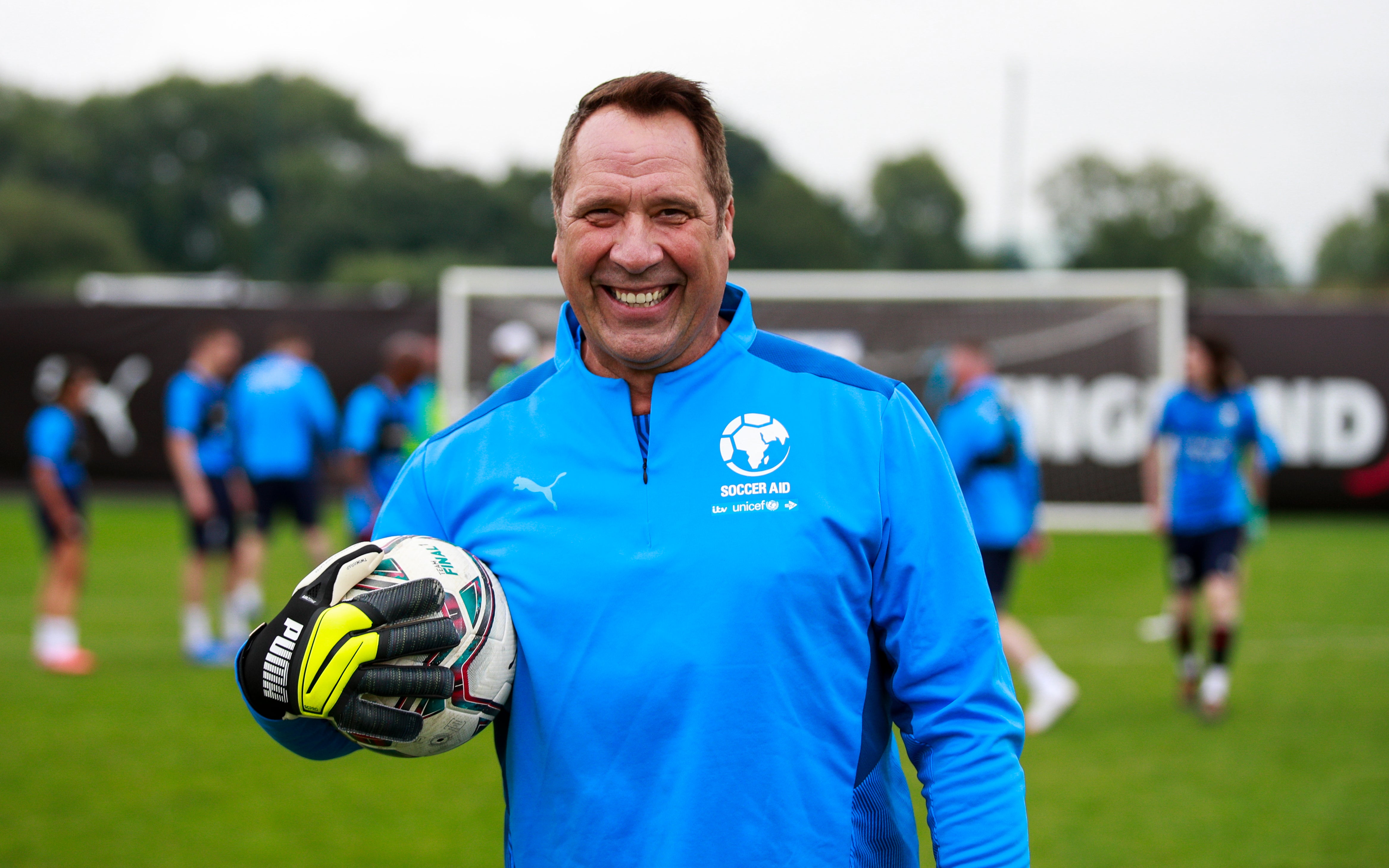 Former Arsenal goalkeeper David Seaman is coaching the England team for Soccer Aid 2022. (Ian Walton/UnicefUK)