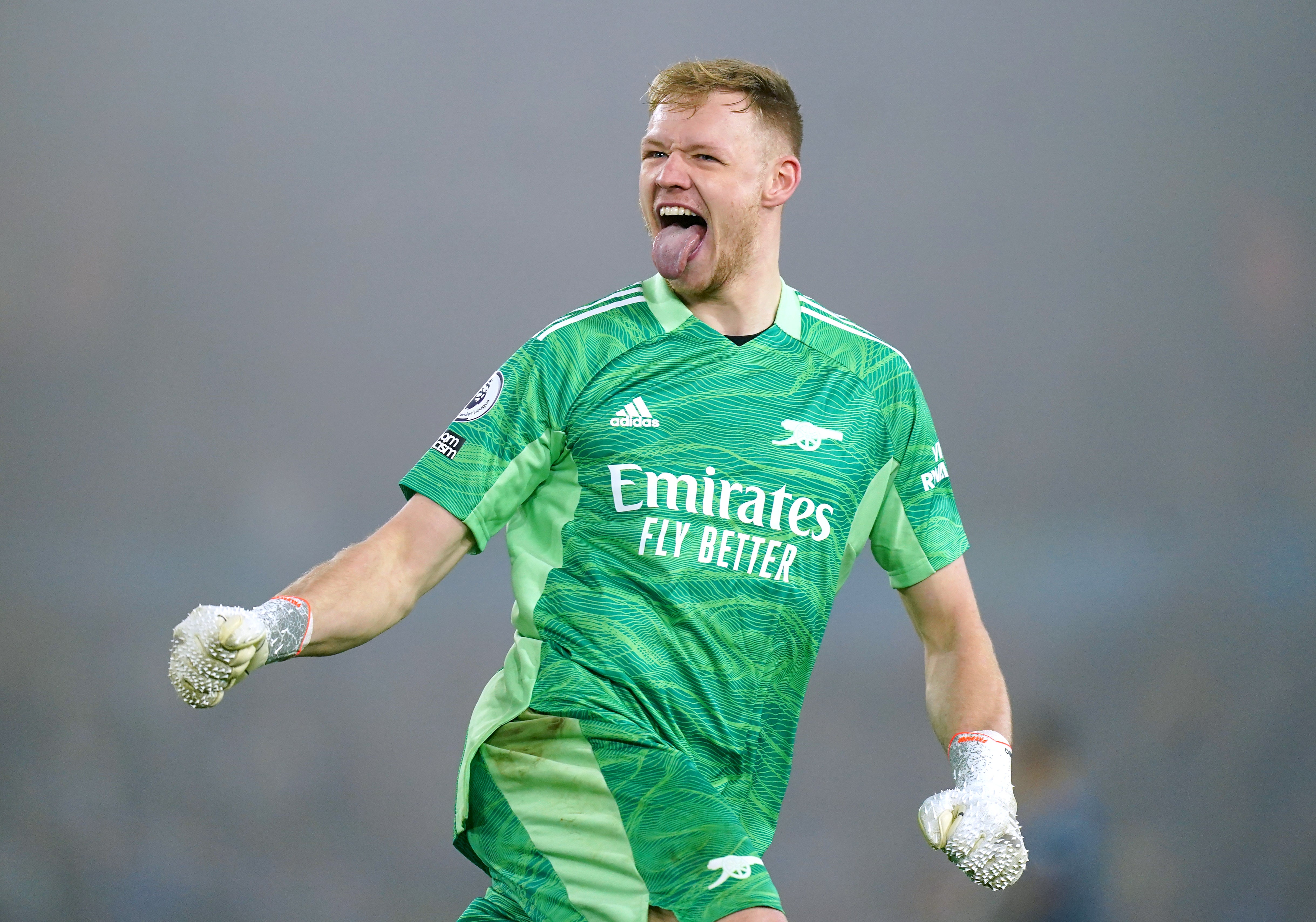 Aaron Ramsdale enjoys showing his emotions during games (Mike Egerton/PA)