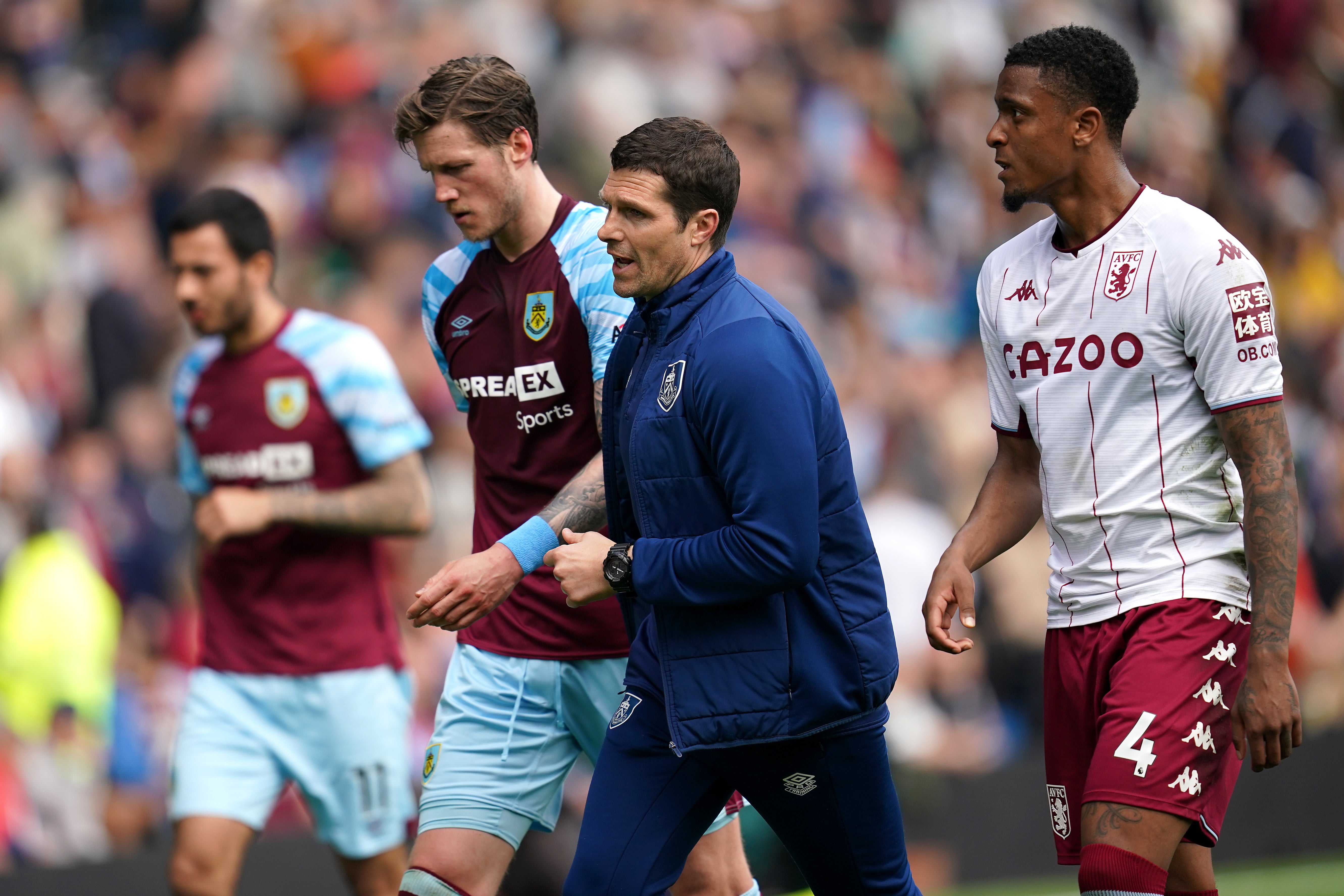 Mike Jackson, centre, saw his team suffer a potentially costly defeat (Nick Potts/PA)