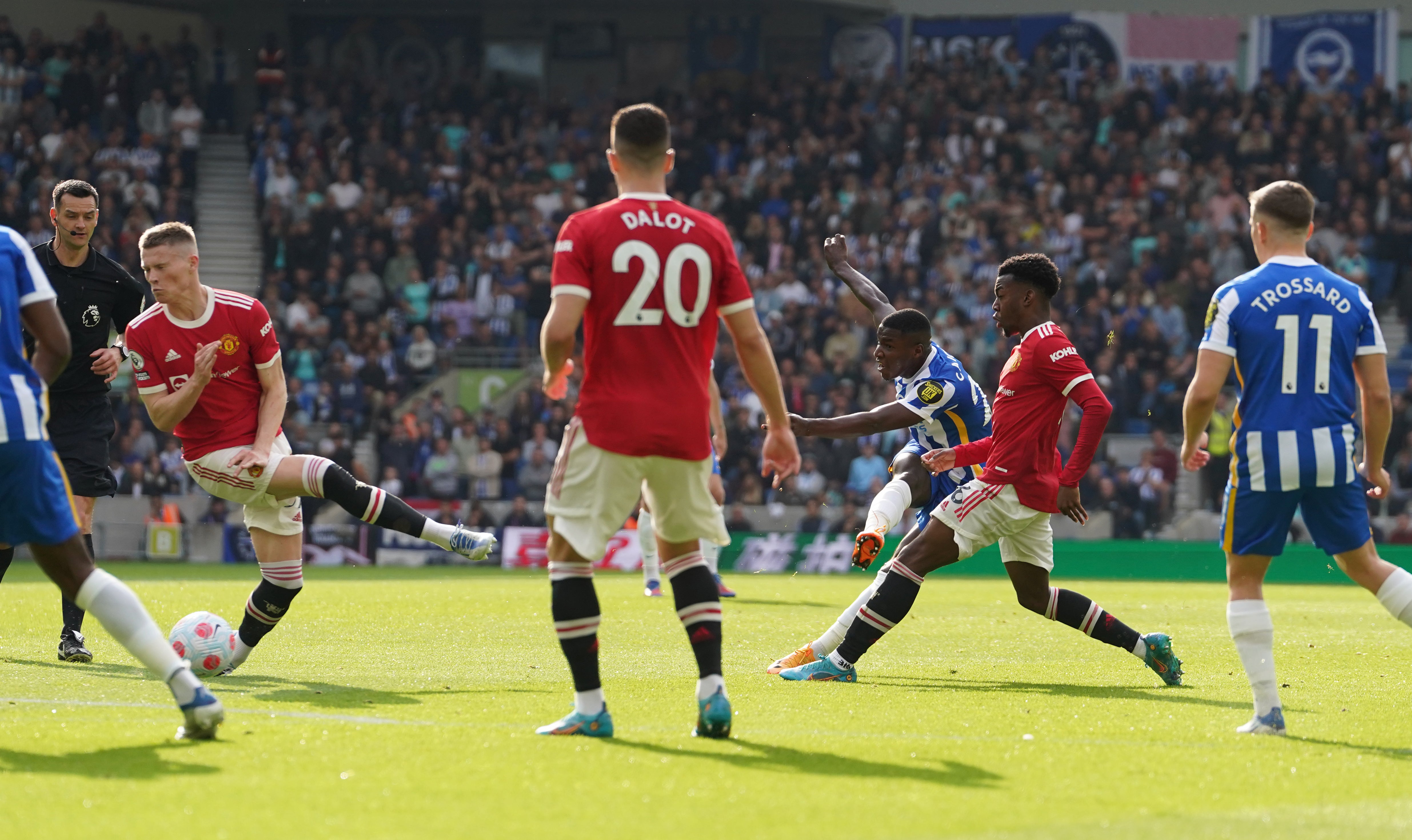 Moises Caicedo fires home the opener (Gareth Fuller/PA)