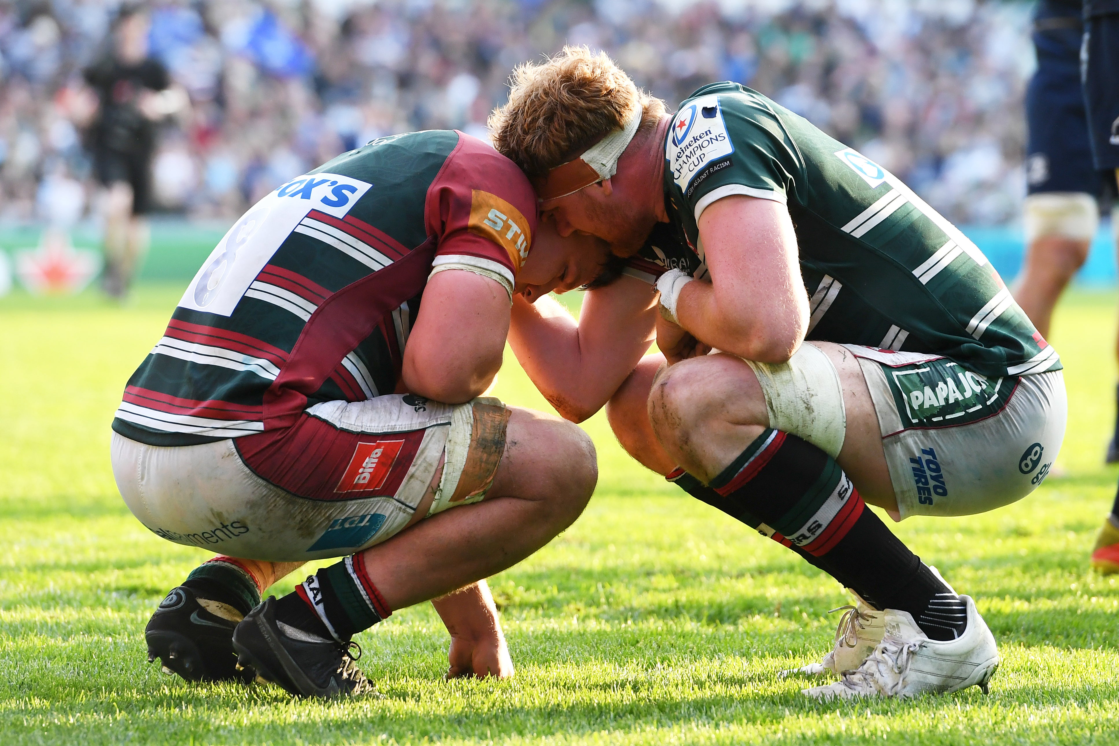 Leicester were left dejected following their defeat