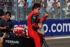 Charles Leclerc claims pole position as Ferrari lock out front row at inaugural Miami Grand Prix