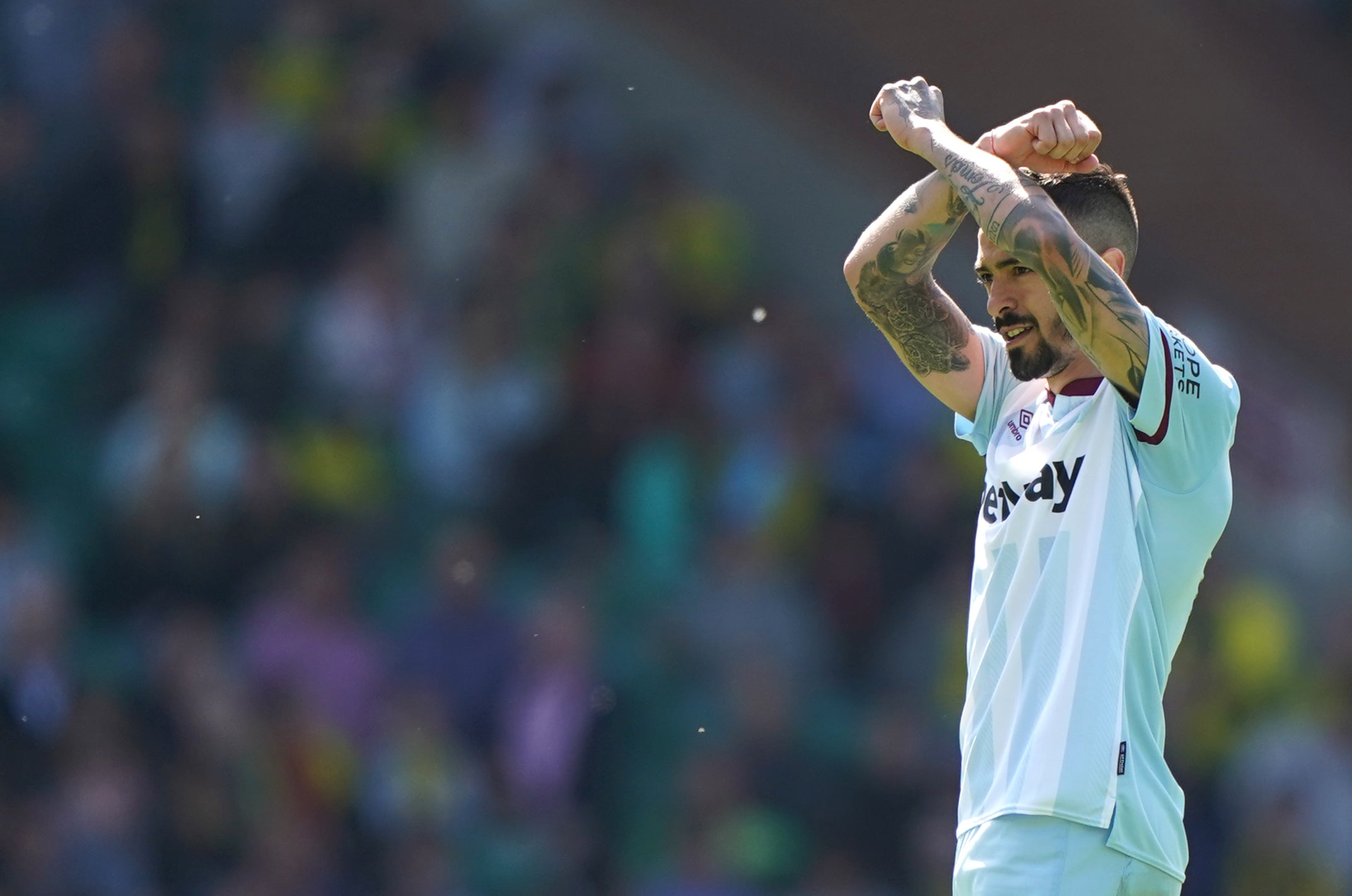 Manuel Lanzini scored for West Ham (Joe Giddens/PA)