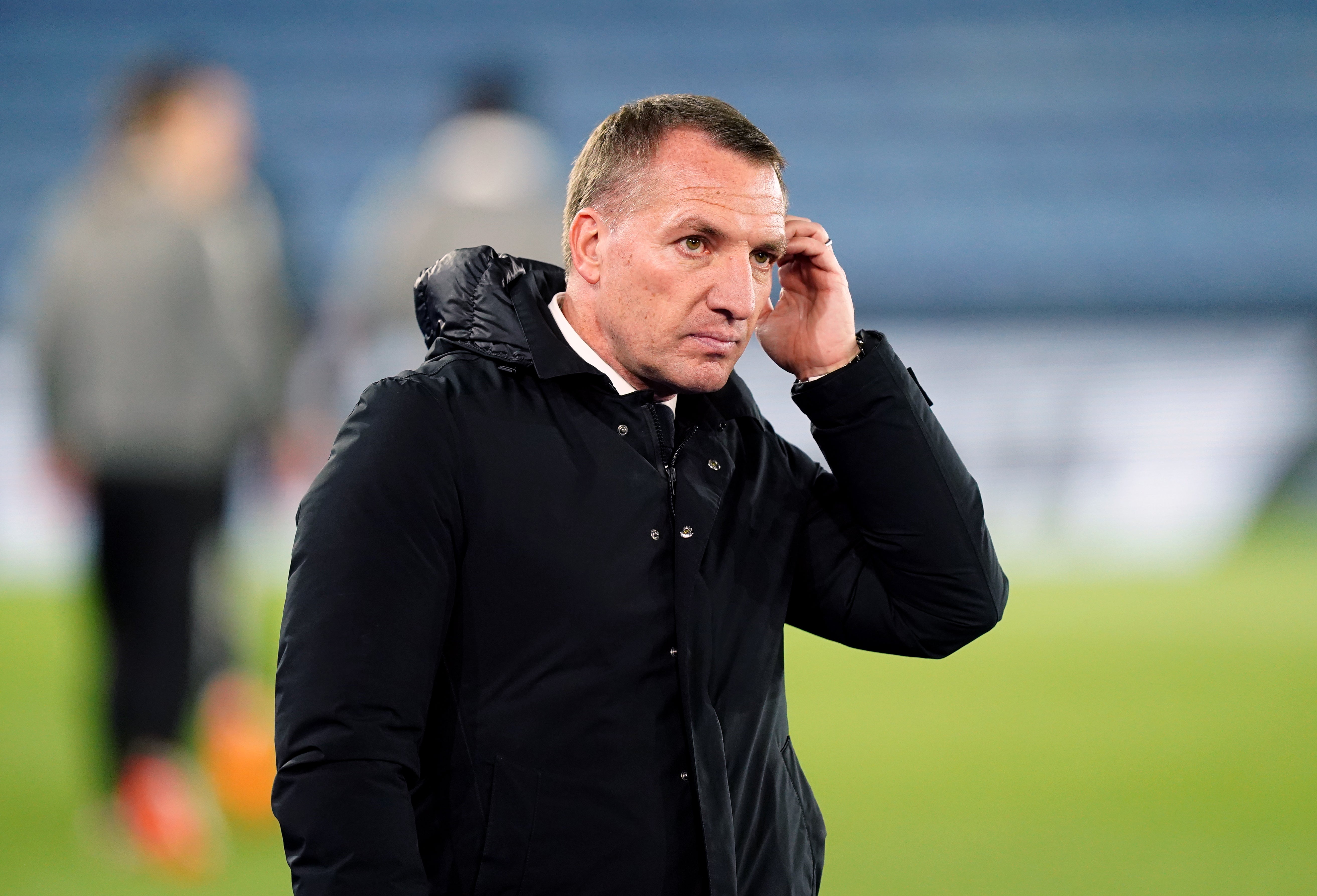 Leicester manager Brendan Rodgers saw his side suffer another defeat following their European exit (Mike Egerton/PA)