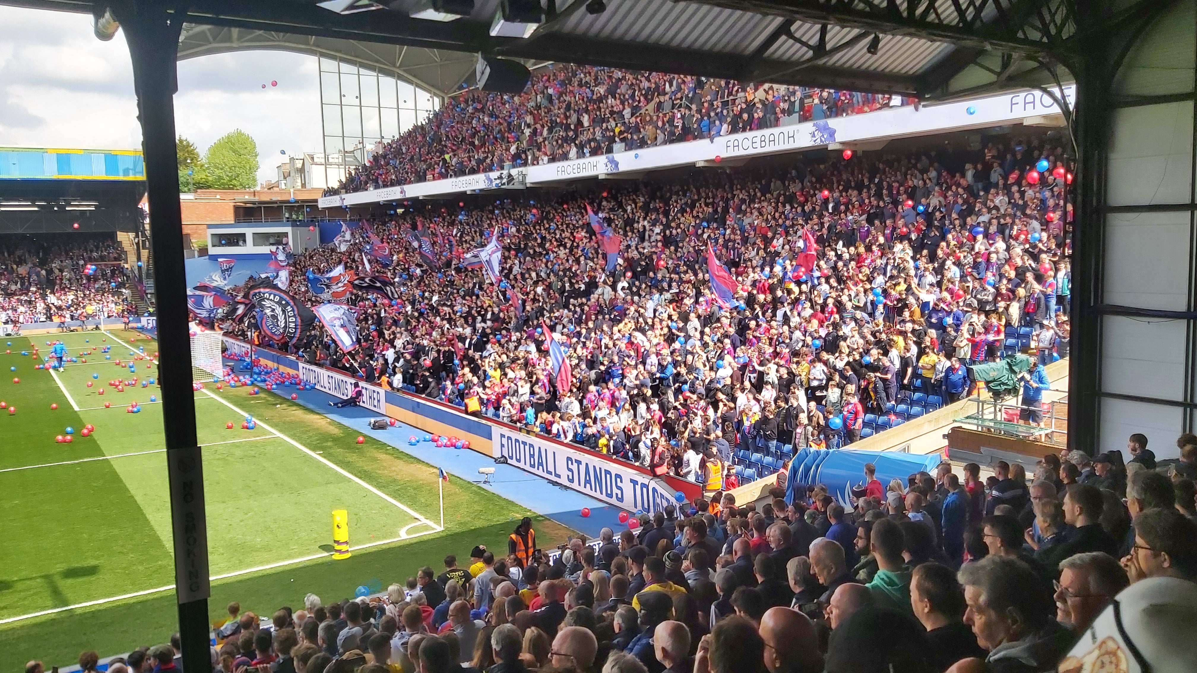 Palace fans were in party mood on Saturday