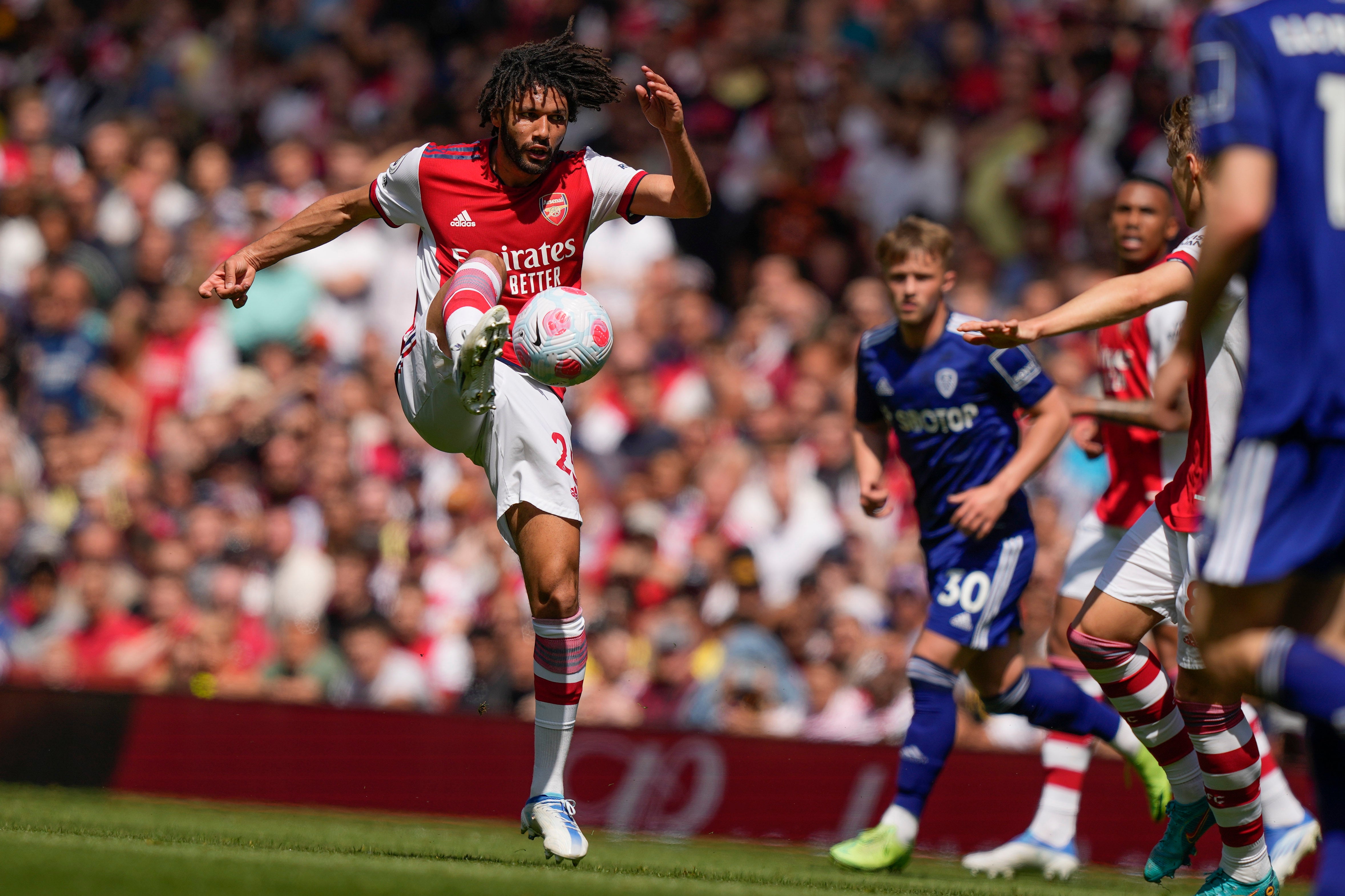 Mohamed Elneny has enjoyed a recent resurgence in the Arsenal midfield (Frank Augstein/AP)