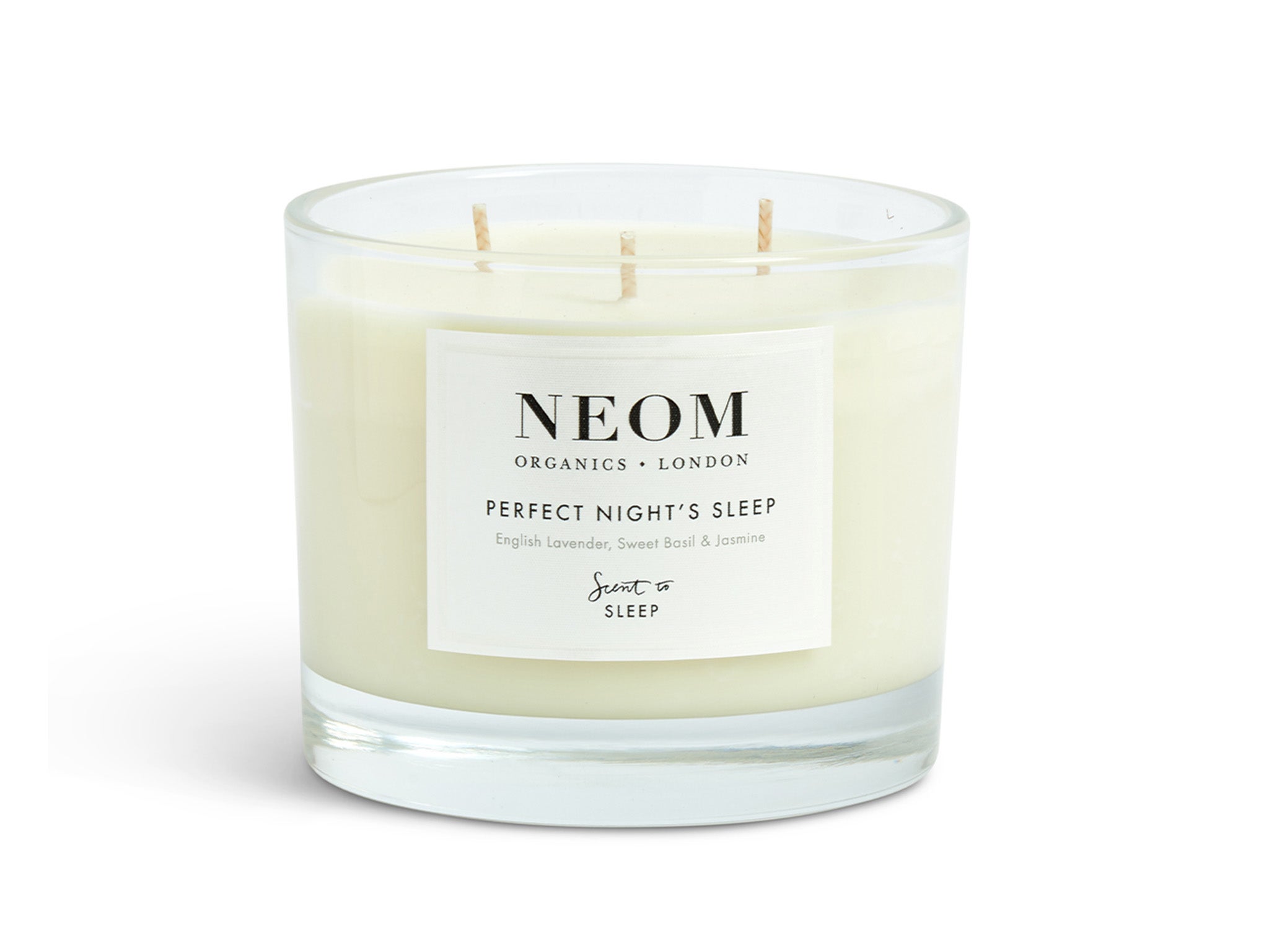 Neom perfect night’s sleep scented candle, 3 wick indybest