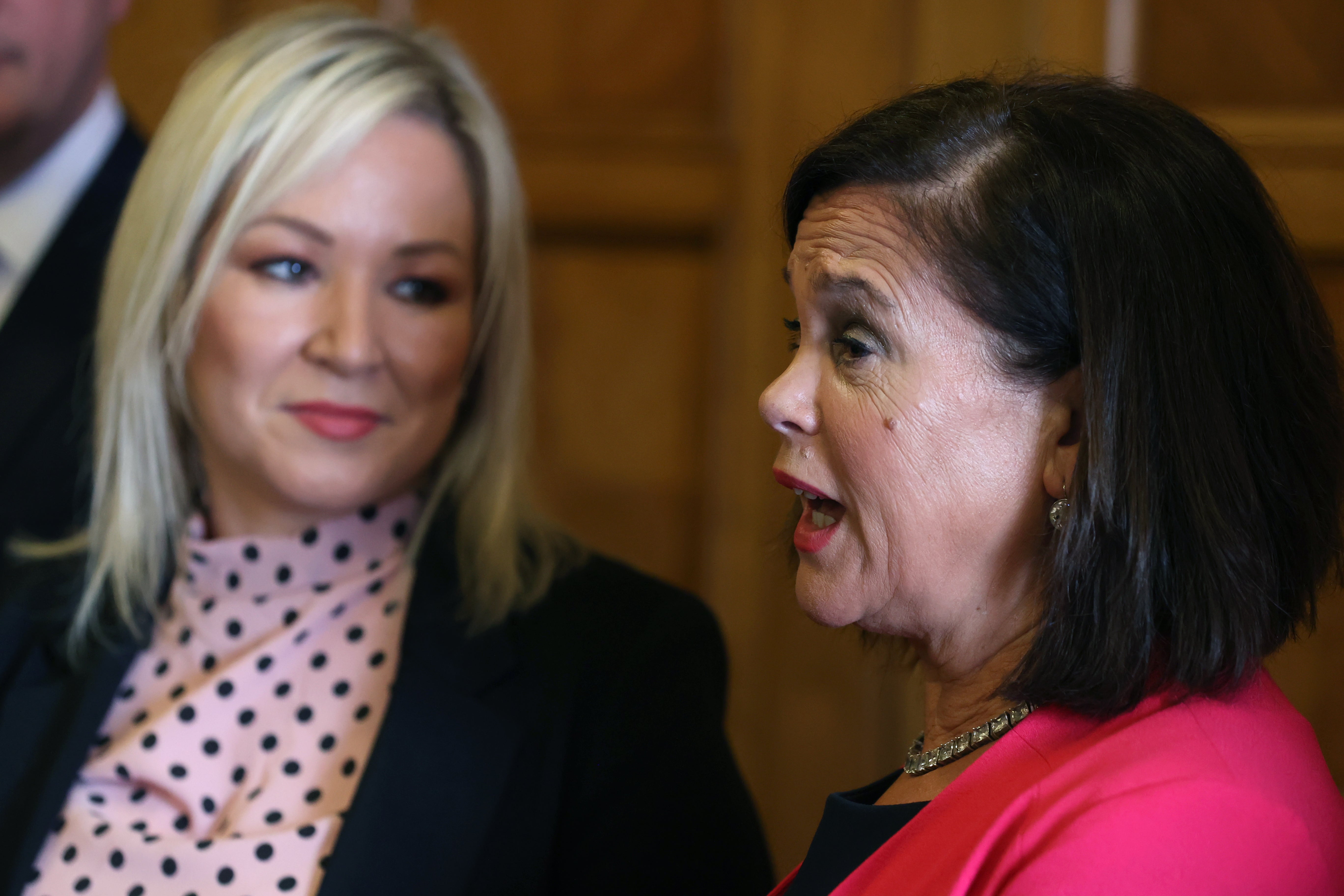 Michelle O’Neill and Mary Lou McDonald (Liam McBurney/PA)