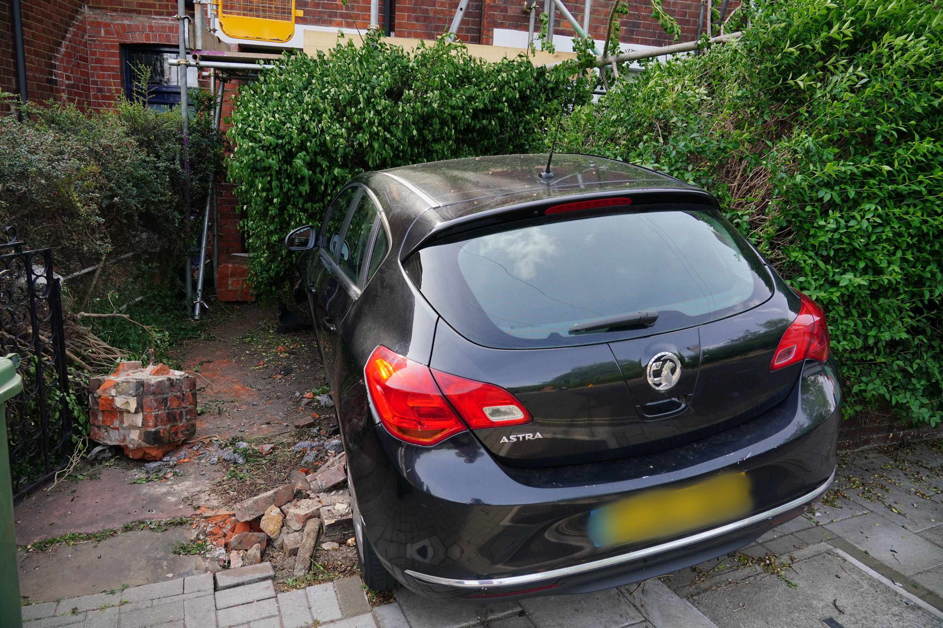 The scene at a townhouse owned by Boris Johnson