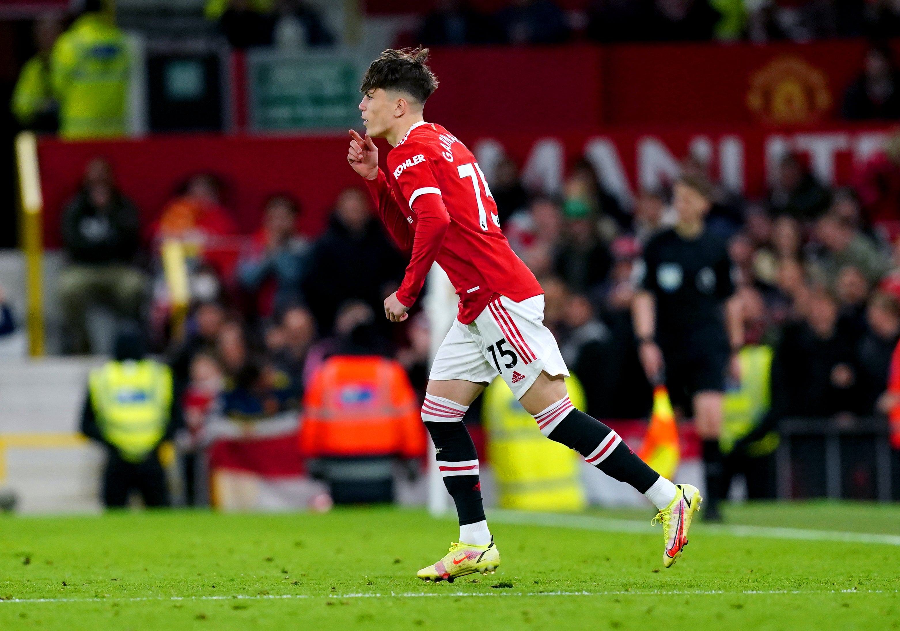 Alejandro Garnacho made his United debut against Chelsea last month (Martin Rickett/PA)