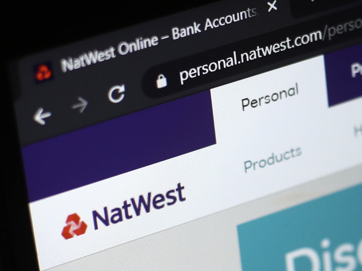 NatWest has apologised after some customer accounts were mistakenly showing debit card purchases twice (Tim Goode/PA)