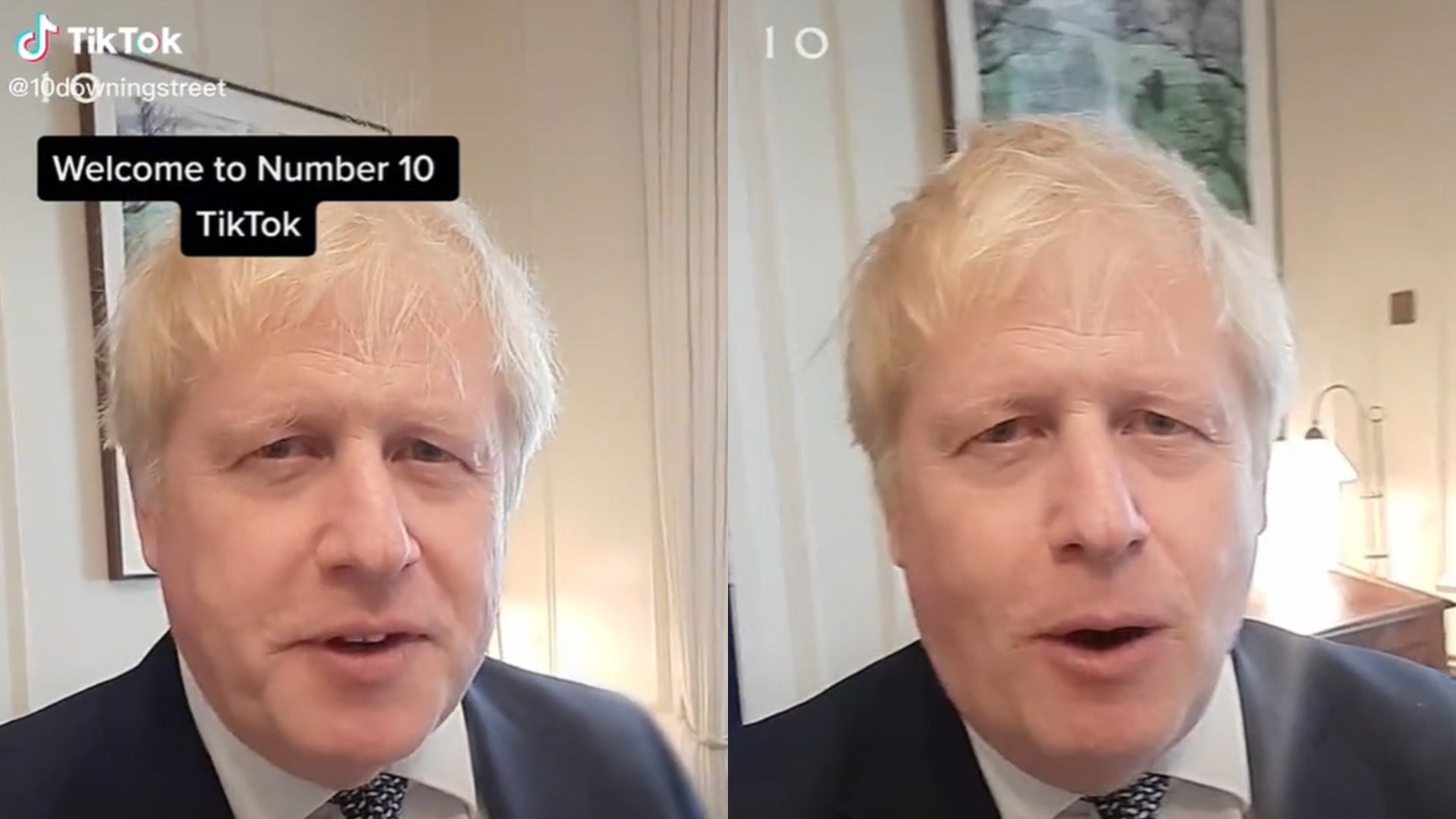 Boris Johnson appeared in the first video from 10downingstreet on Tuesday May 10 (10downingstreet/TikTok)