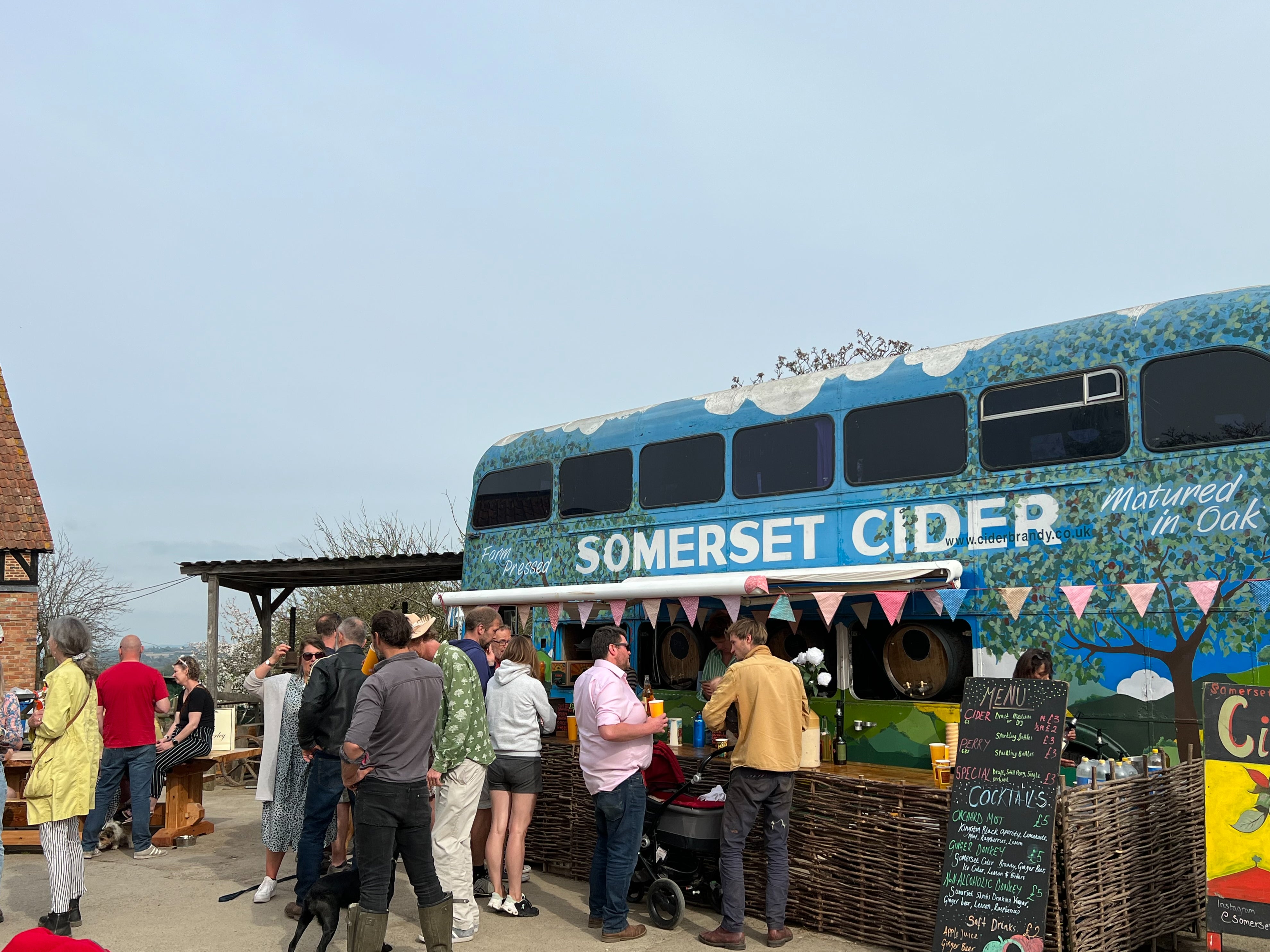 Fresh sips at Burrow Hill Cider Farm