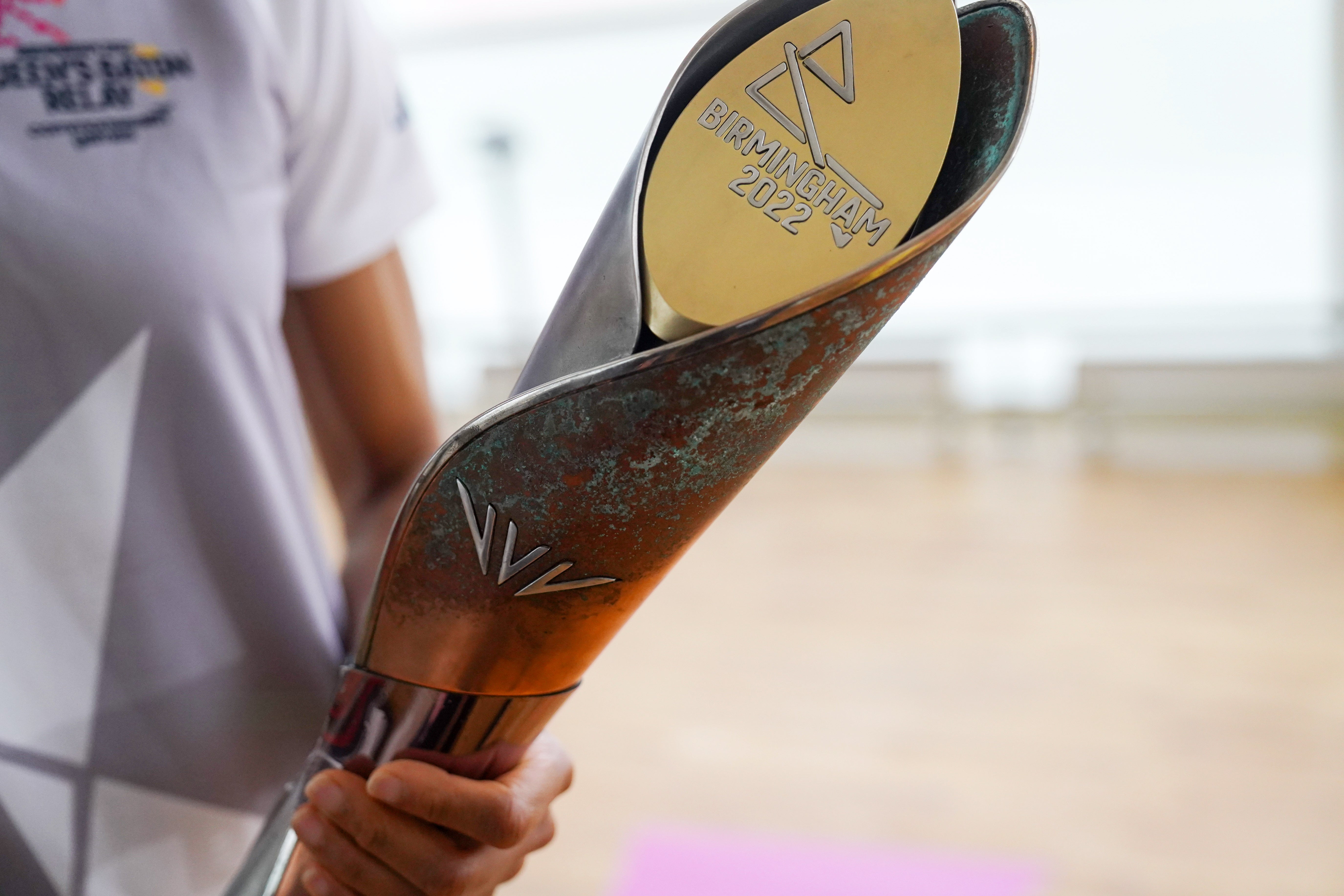 The Birmingham 2022 Commonwealth Games’ baton (Jacob King/PA)