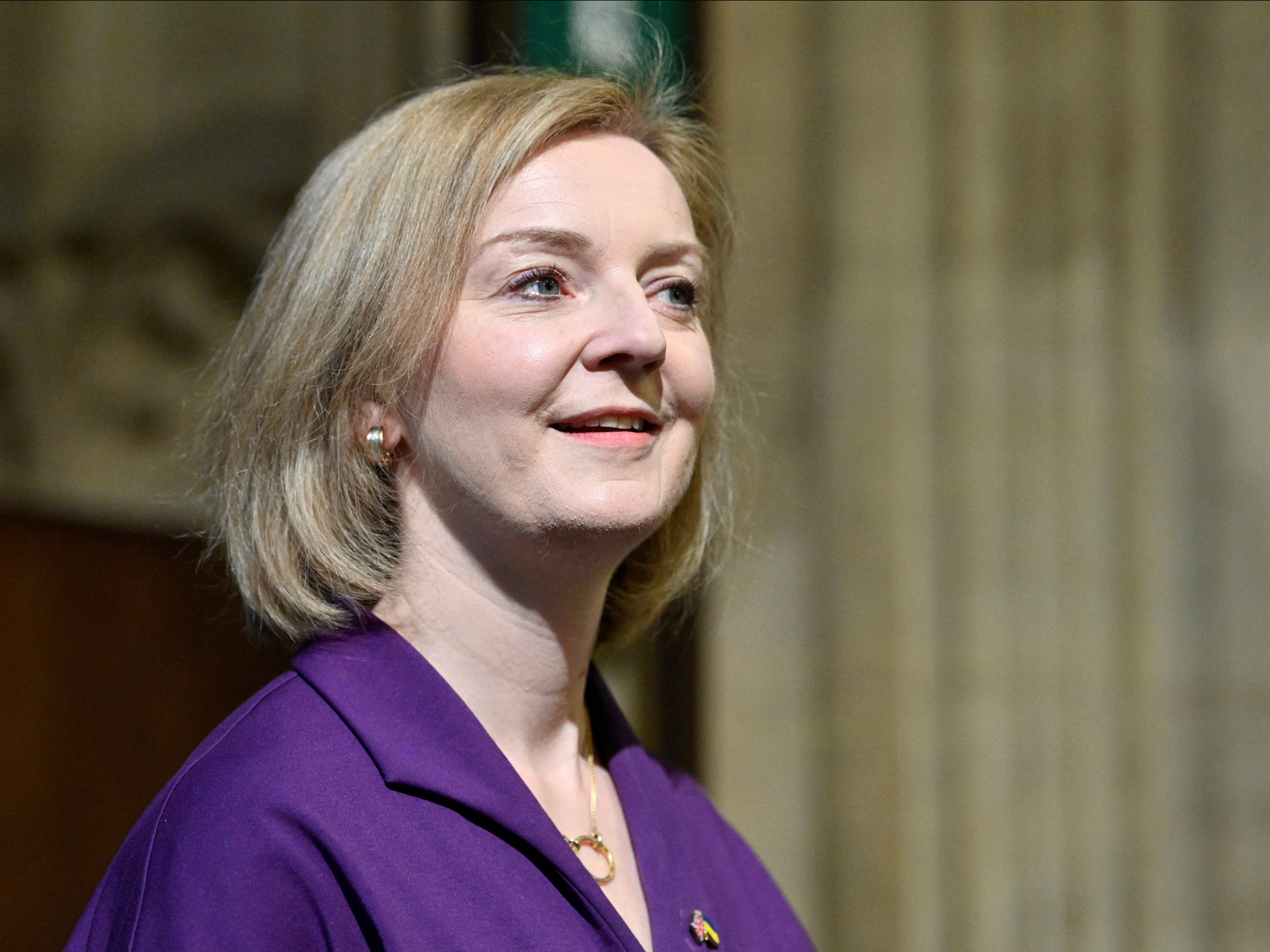 Liz Truss in parliament for Queen’s Speech