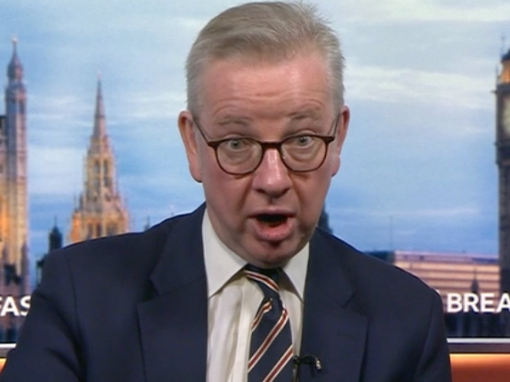 Gove hits out at commentators turning a ‘commonsensical statement’ into a ‘big news story’