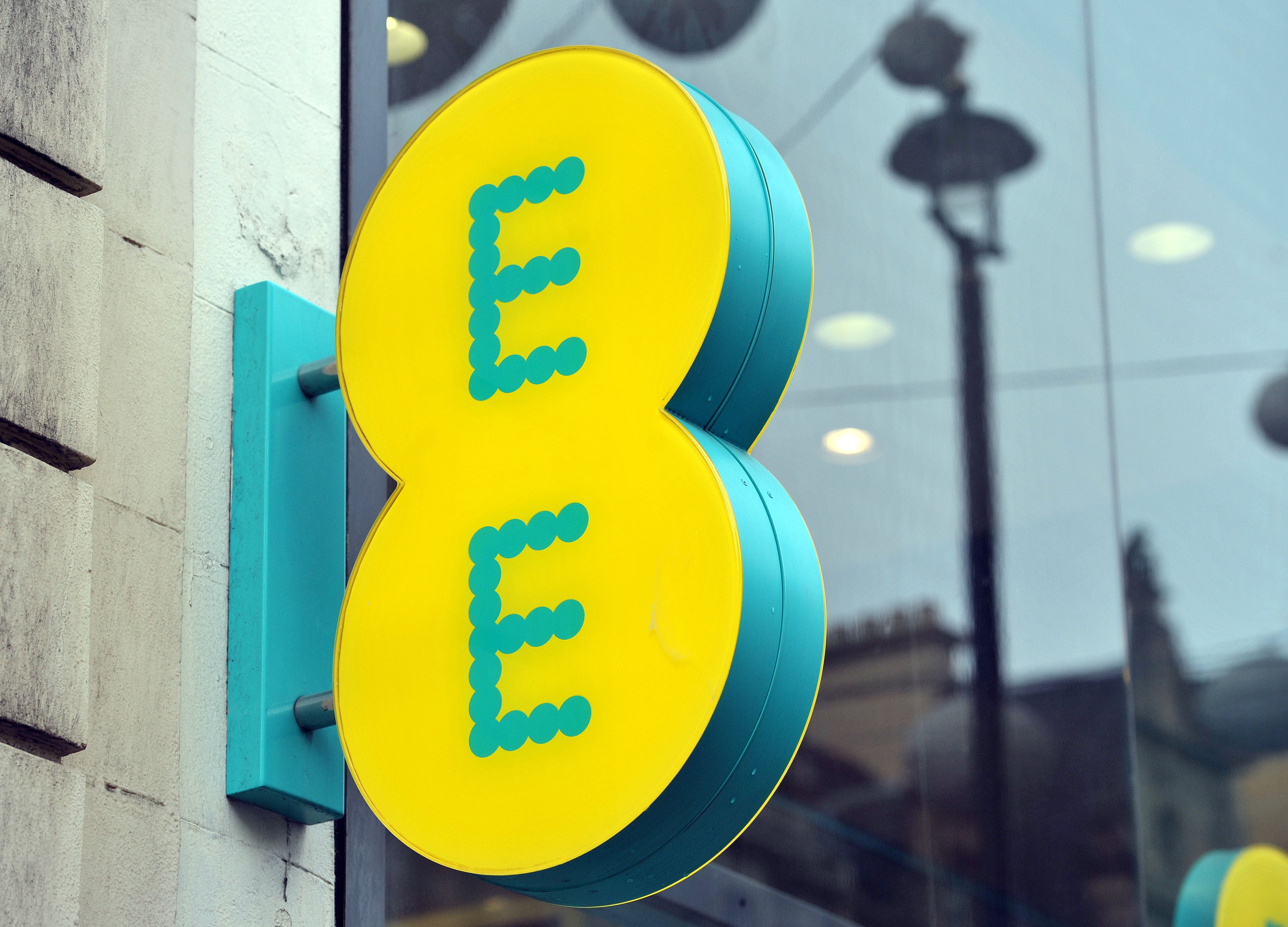 EE said its 5G network now reaches 50% of the UK population (PA)