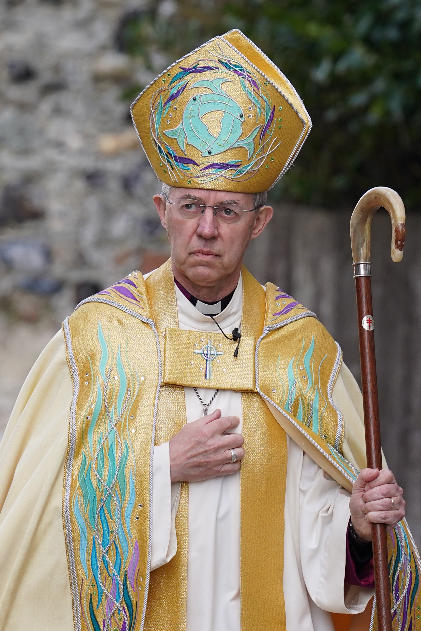 The Archbishop of Canterbury said the church will “put its money where its mouth is” when tackling the cost-of-living crisis, which he branded a “really serious crisis for a huge number of people” (PA)