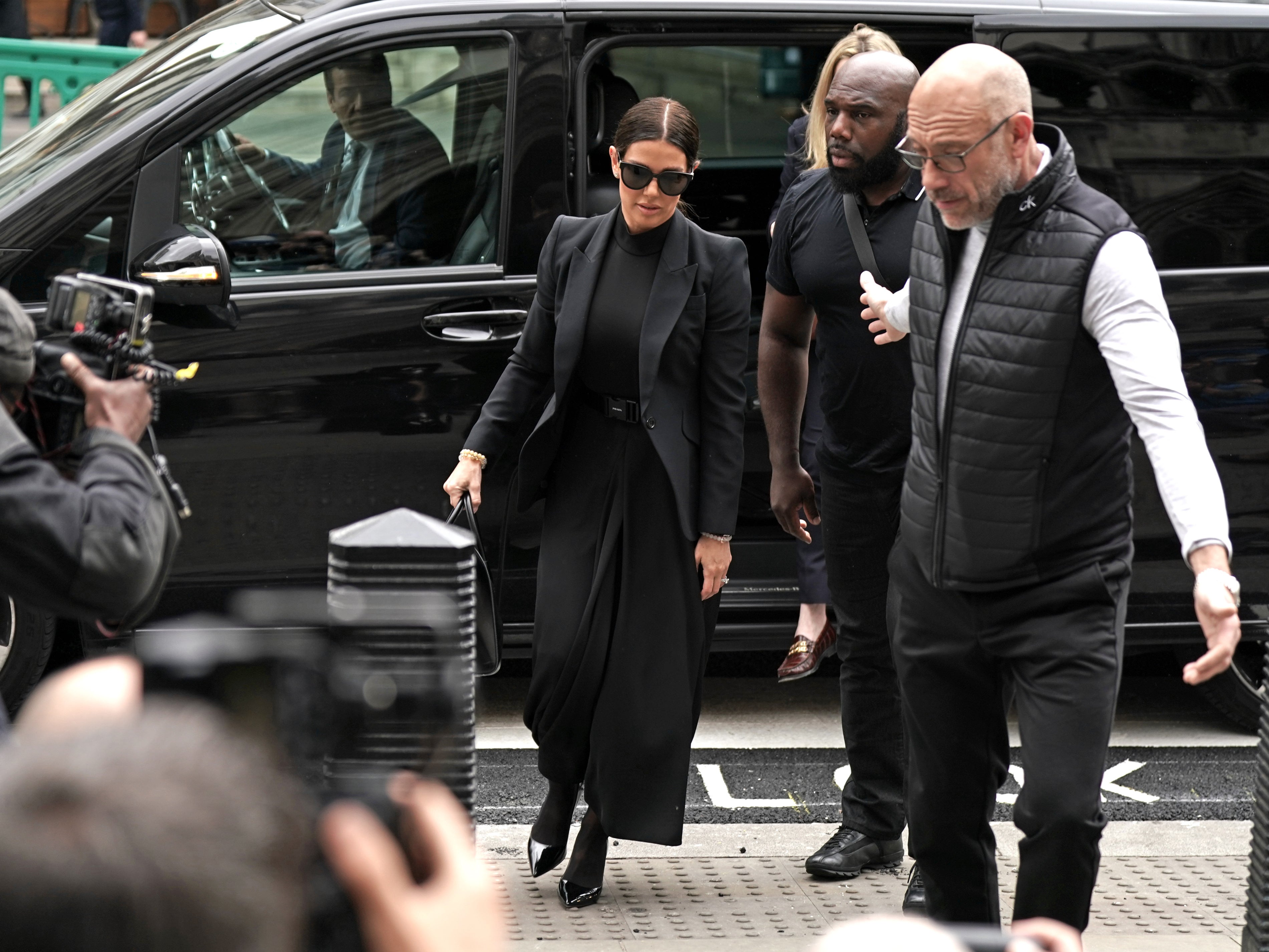 Rebekah Vardy arrives at the Royal Courts Of Justice on Wednesday