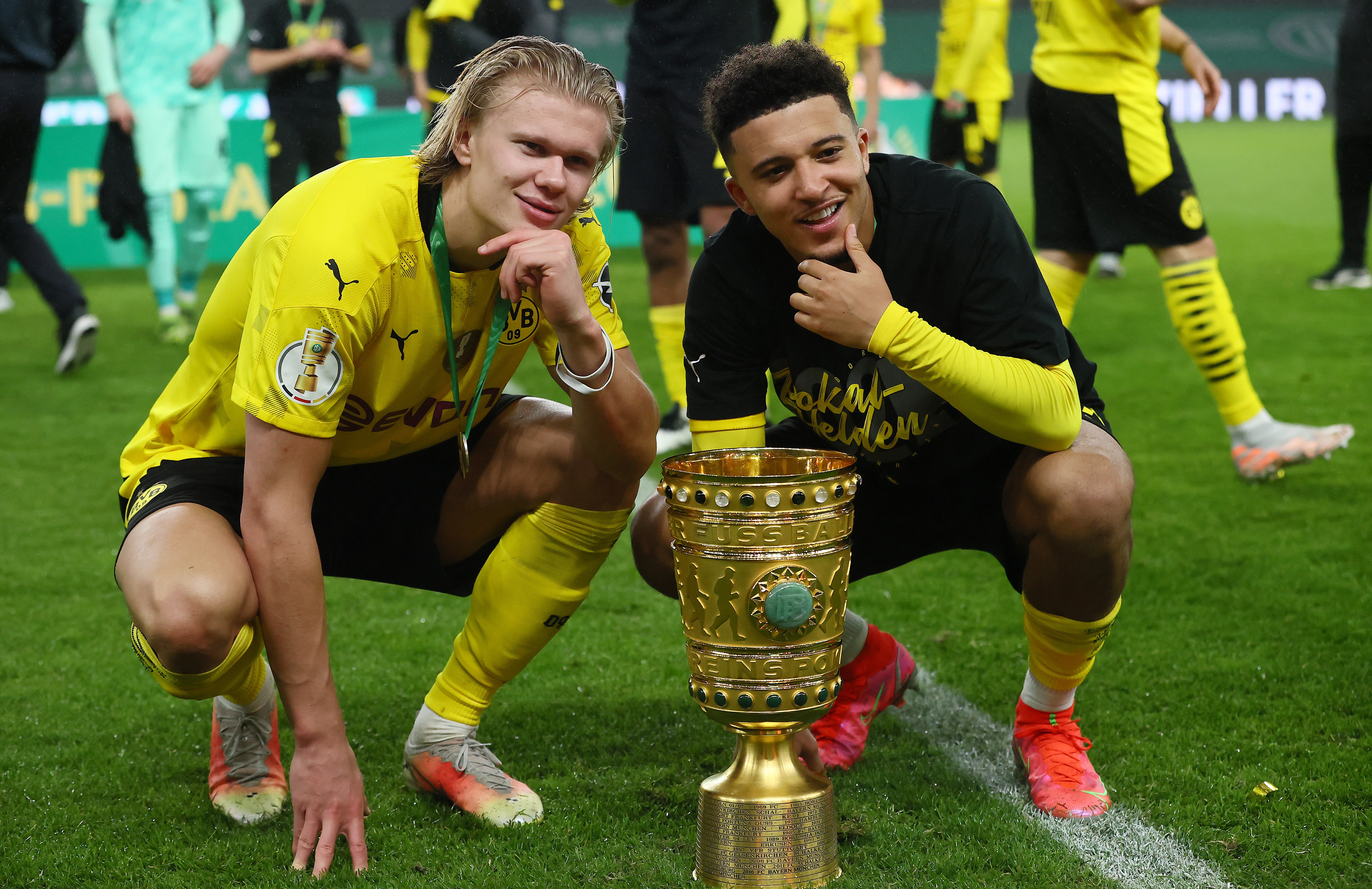 Erling Haaland will hope for a smoother transition to the Premier League than his former Dortmund teammate Jadon Sancho