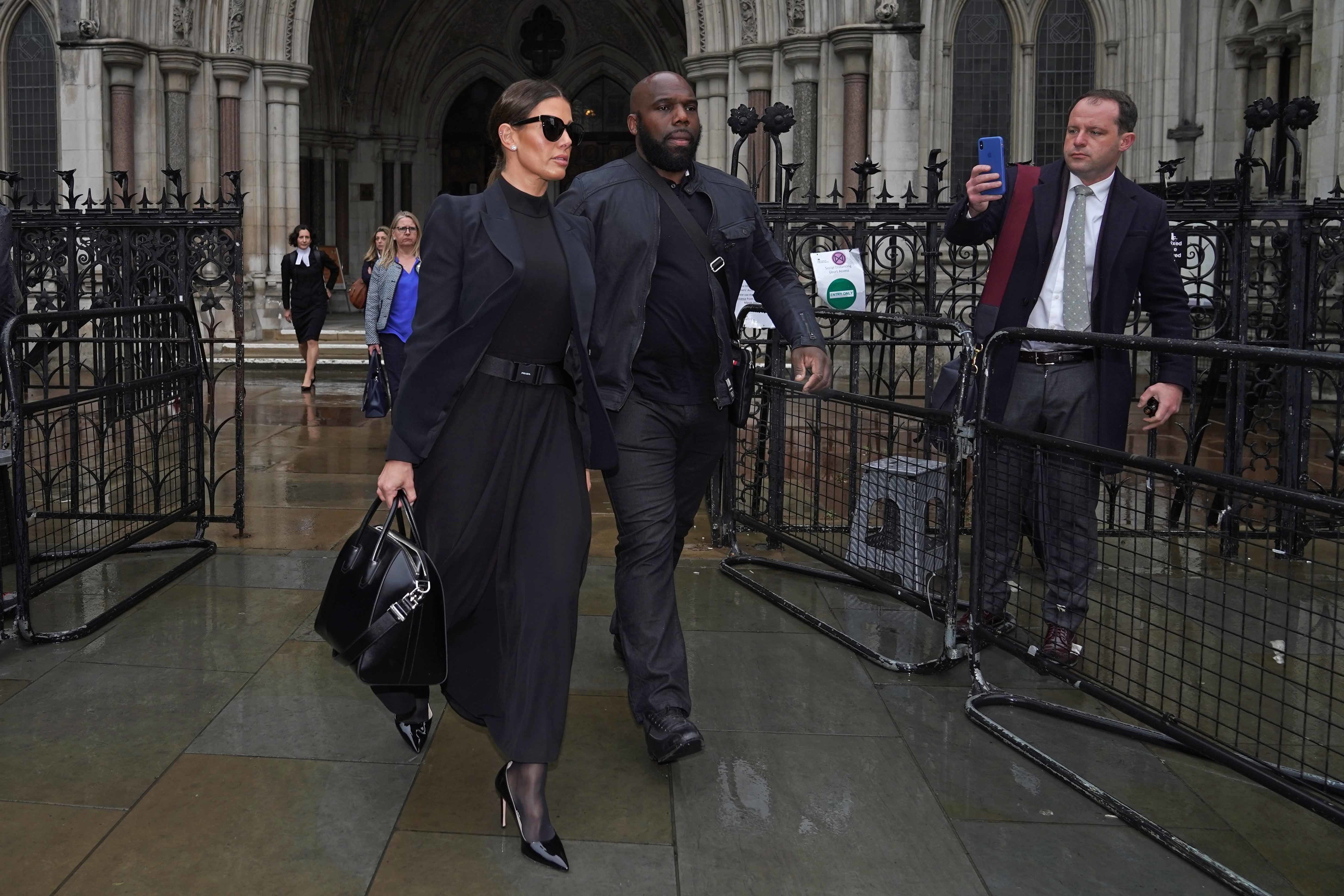 Rebekah Vardy leaves the High Court