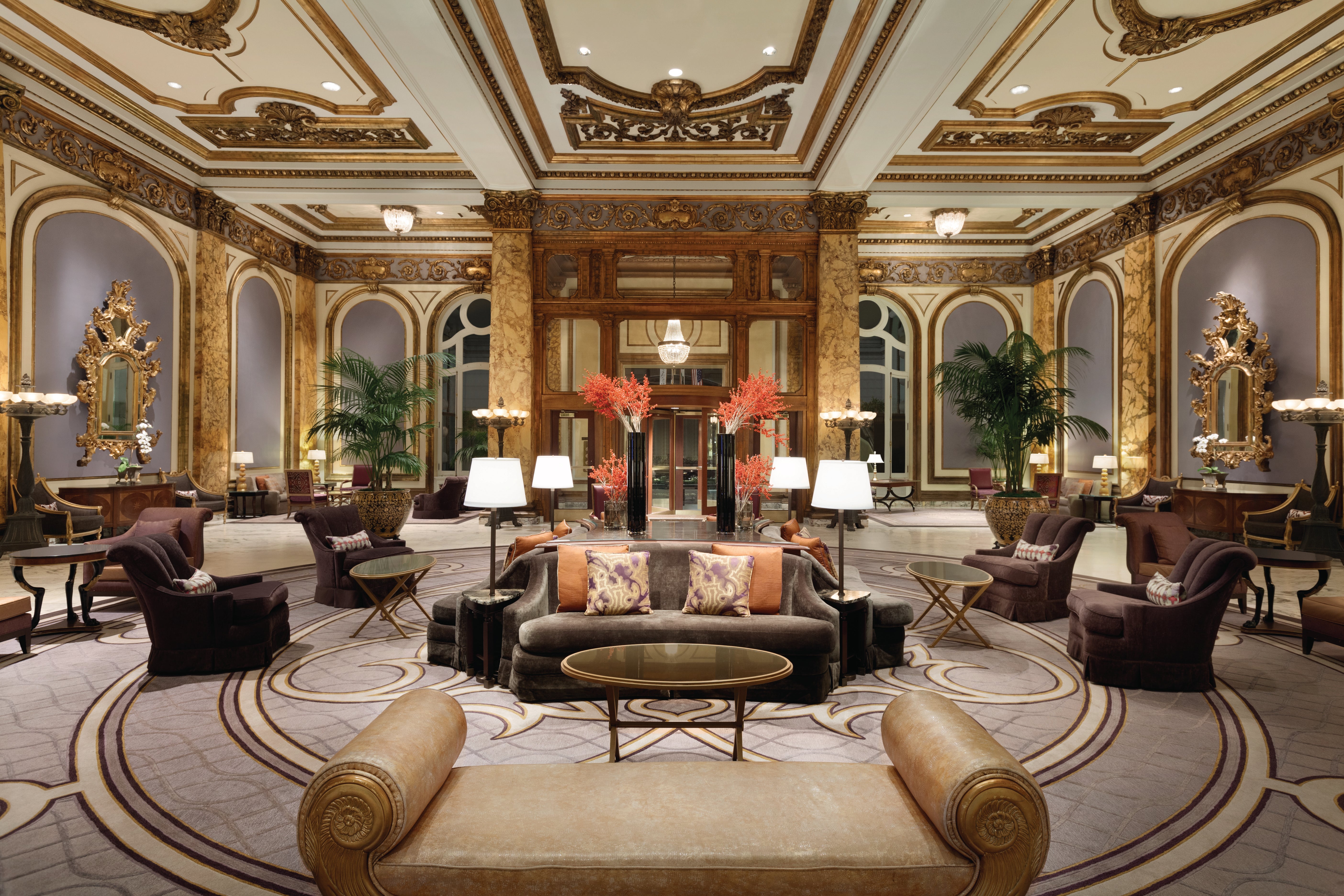 The lobby at Fairmont San Francisco