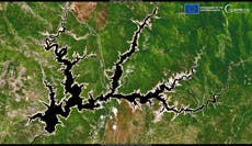 Satellite images reveal California’s largest reservoir at ‘critically low levels’ even before dry season