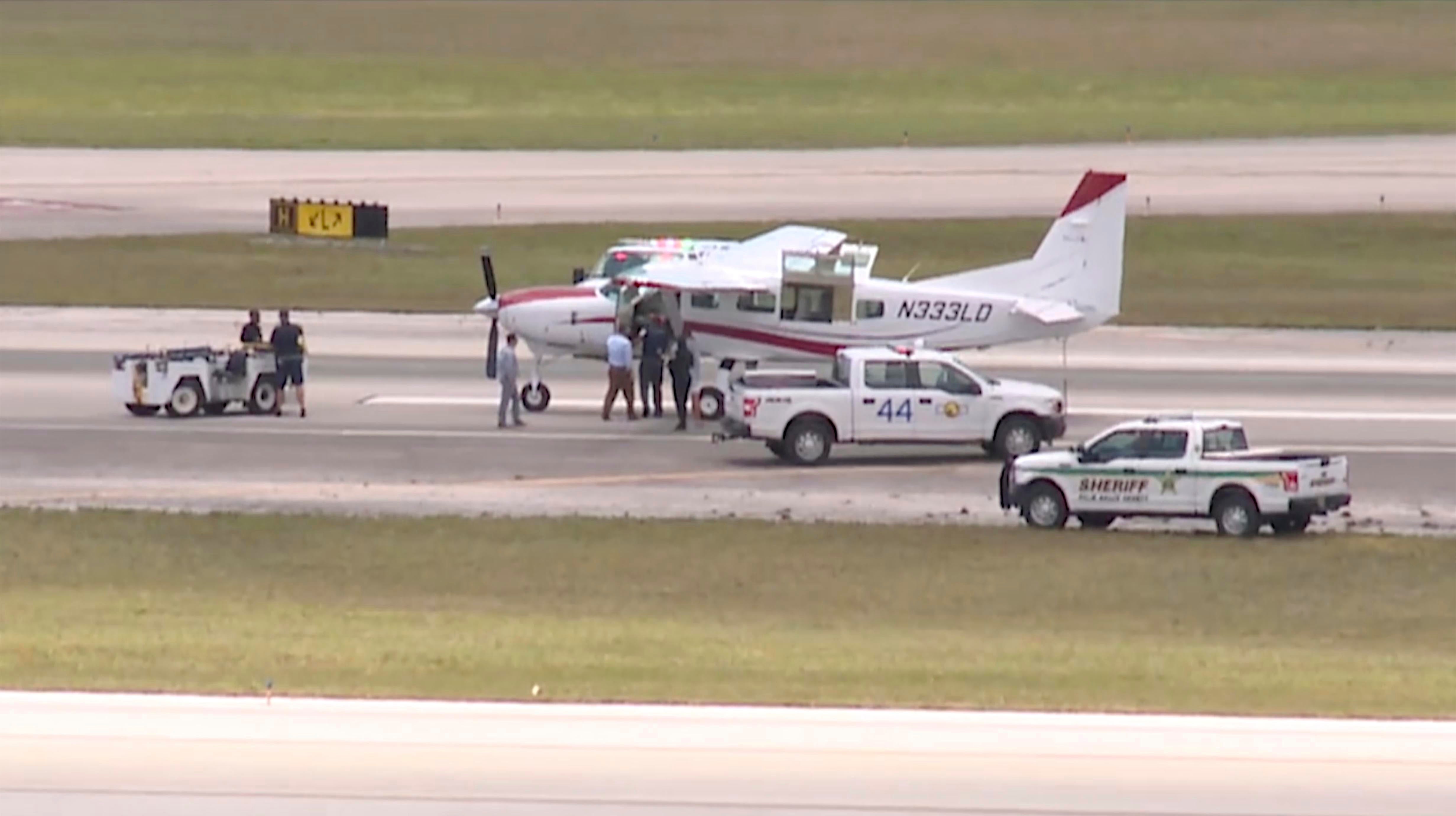 Passenger Lands Plane