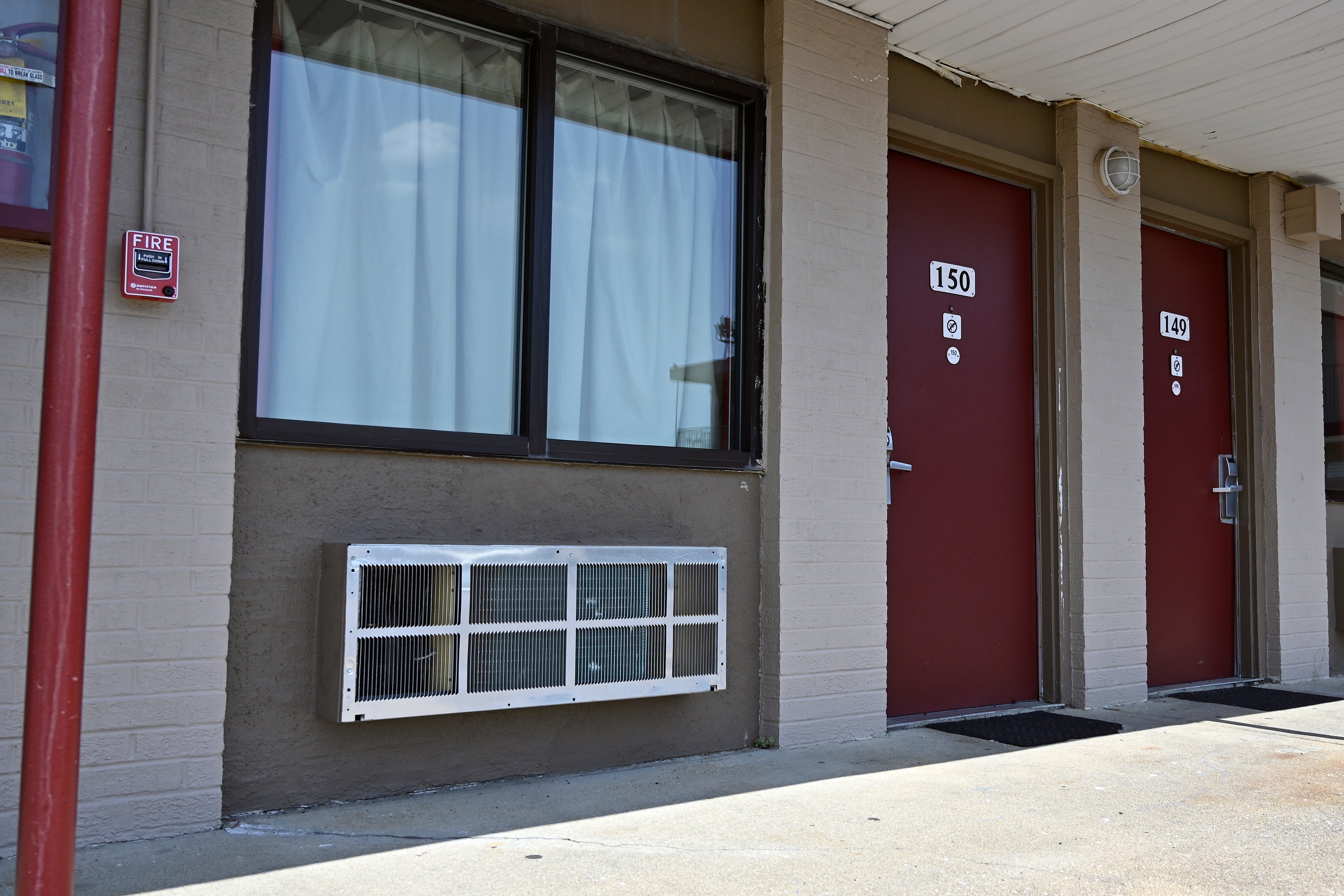 Room 150 of the Motel 41 in Evansville where the fugitives where ‘laying low’