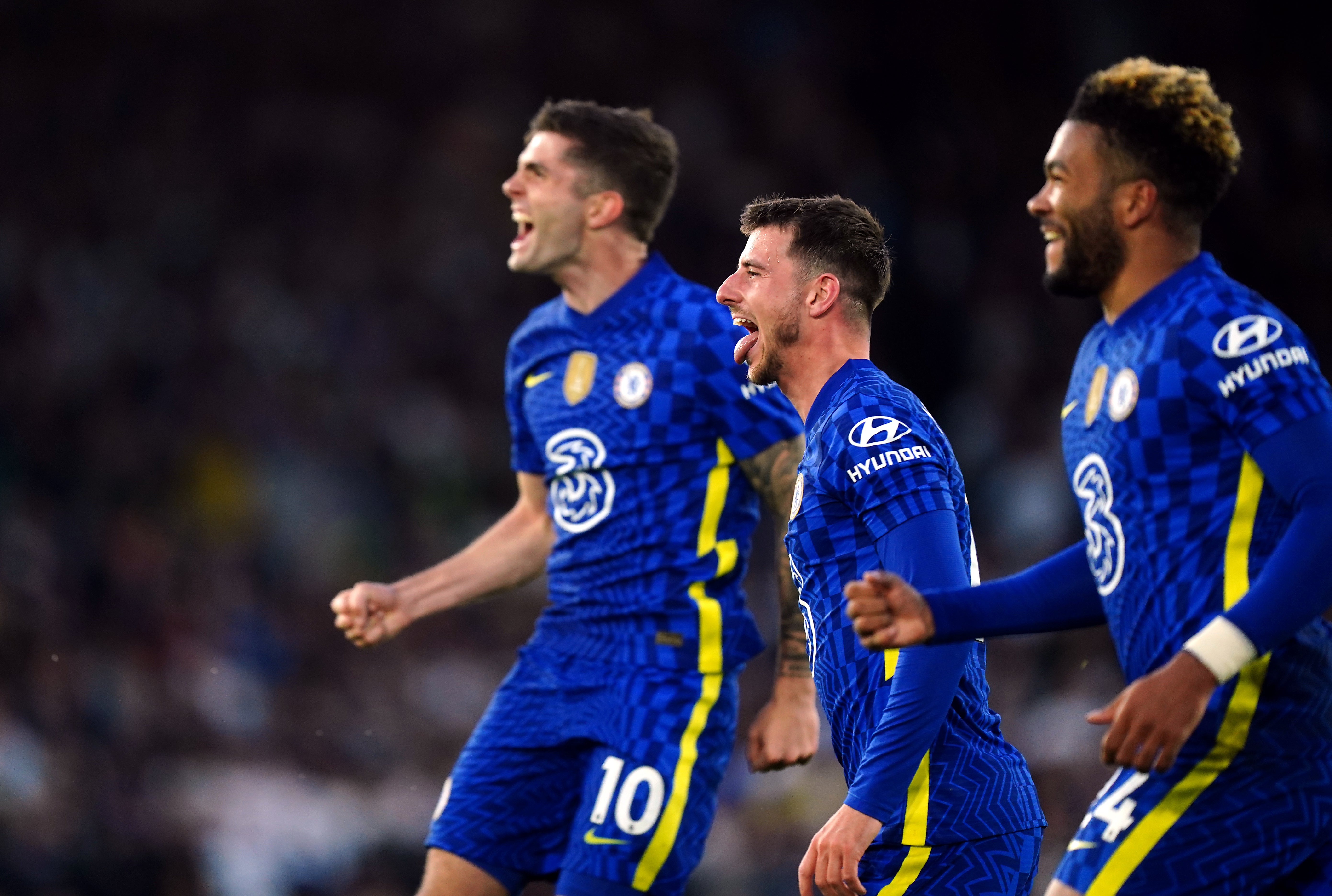 Christian Pulisic scored the Blues’ second goal (Mike Egerton/PA)