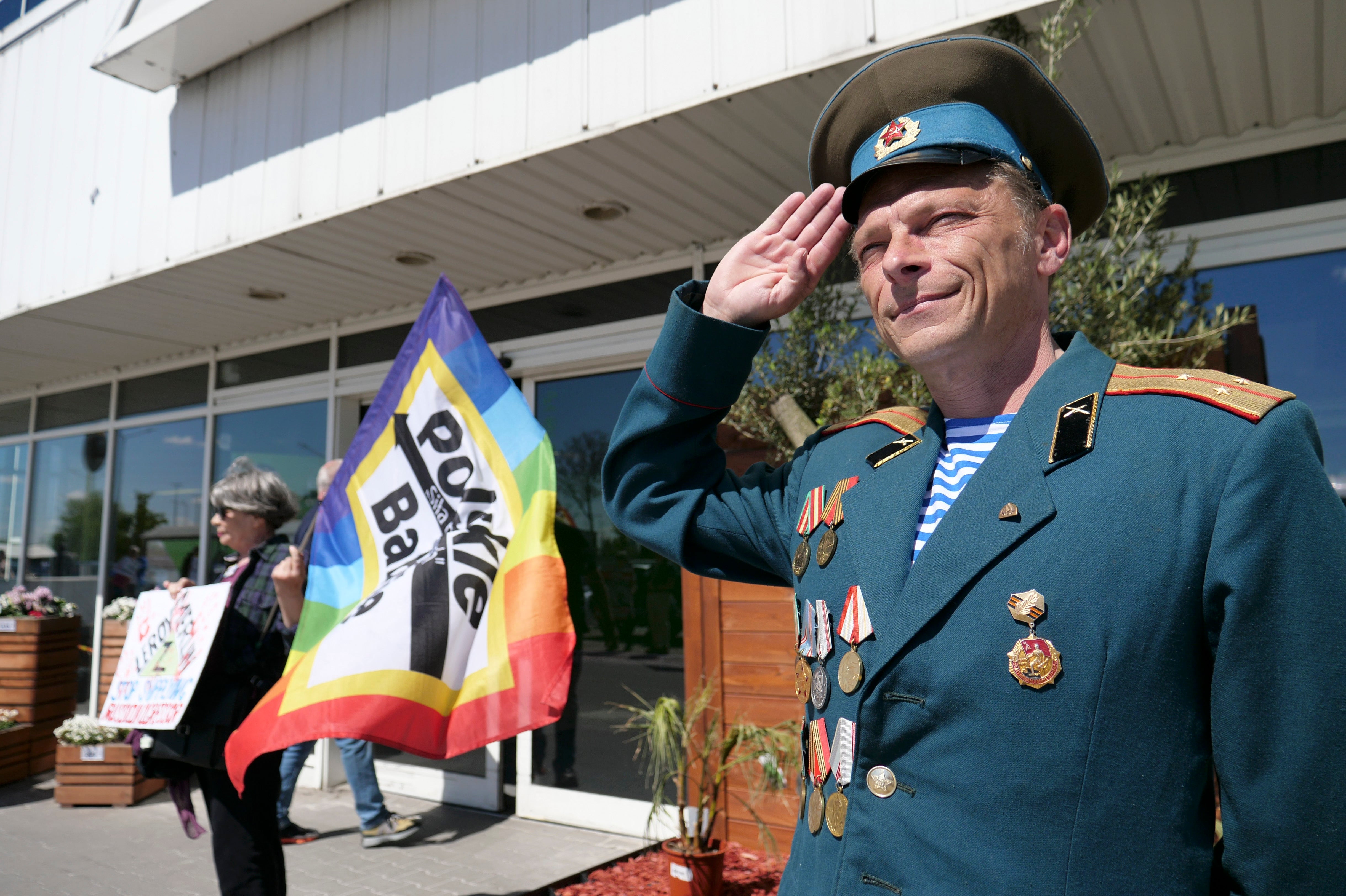 Russia Ukraine War Company Protest