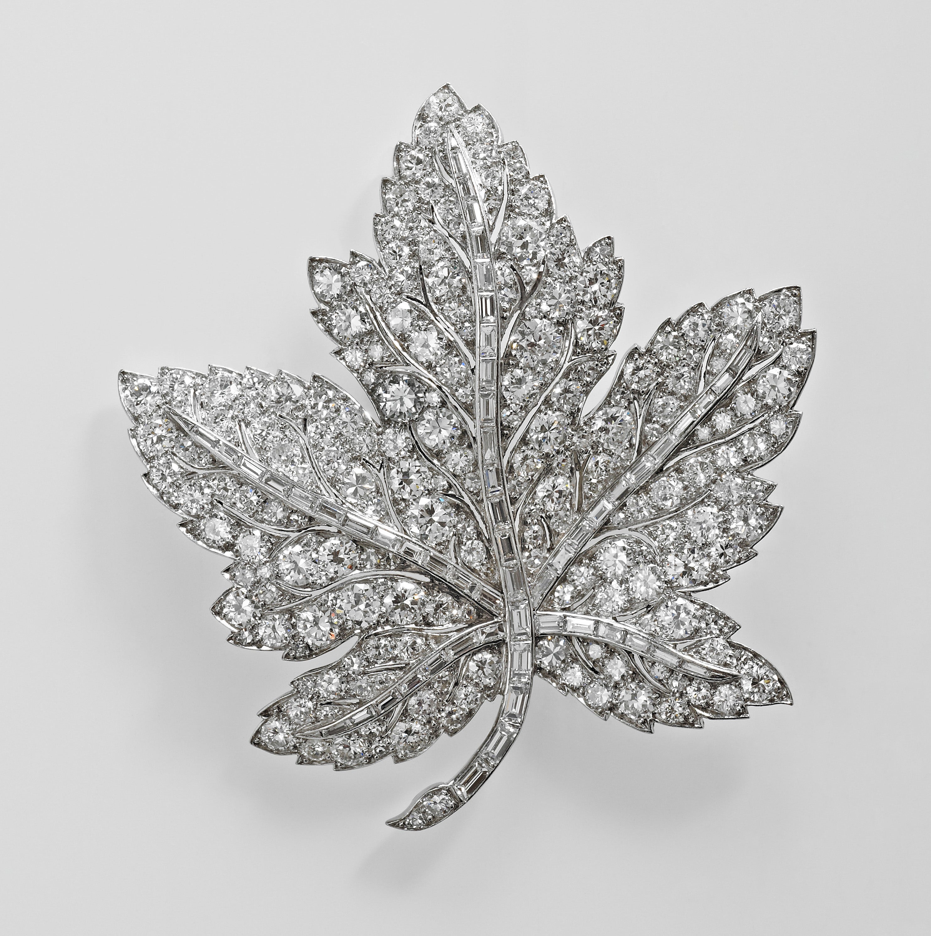 The Queen’s well known Maple Leaf Brooch will also be among the priceless items (Royal Collection Trust/Queen Elizabeth II 2022/PA)