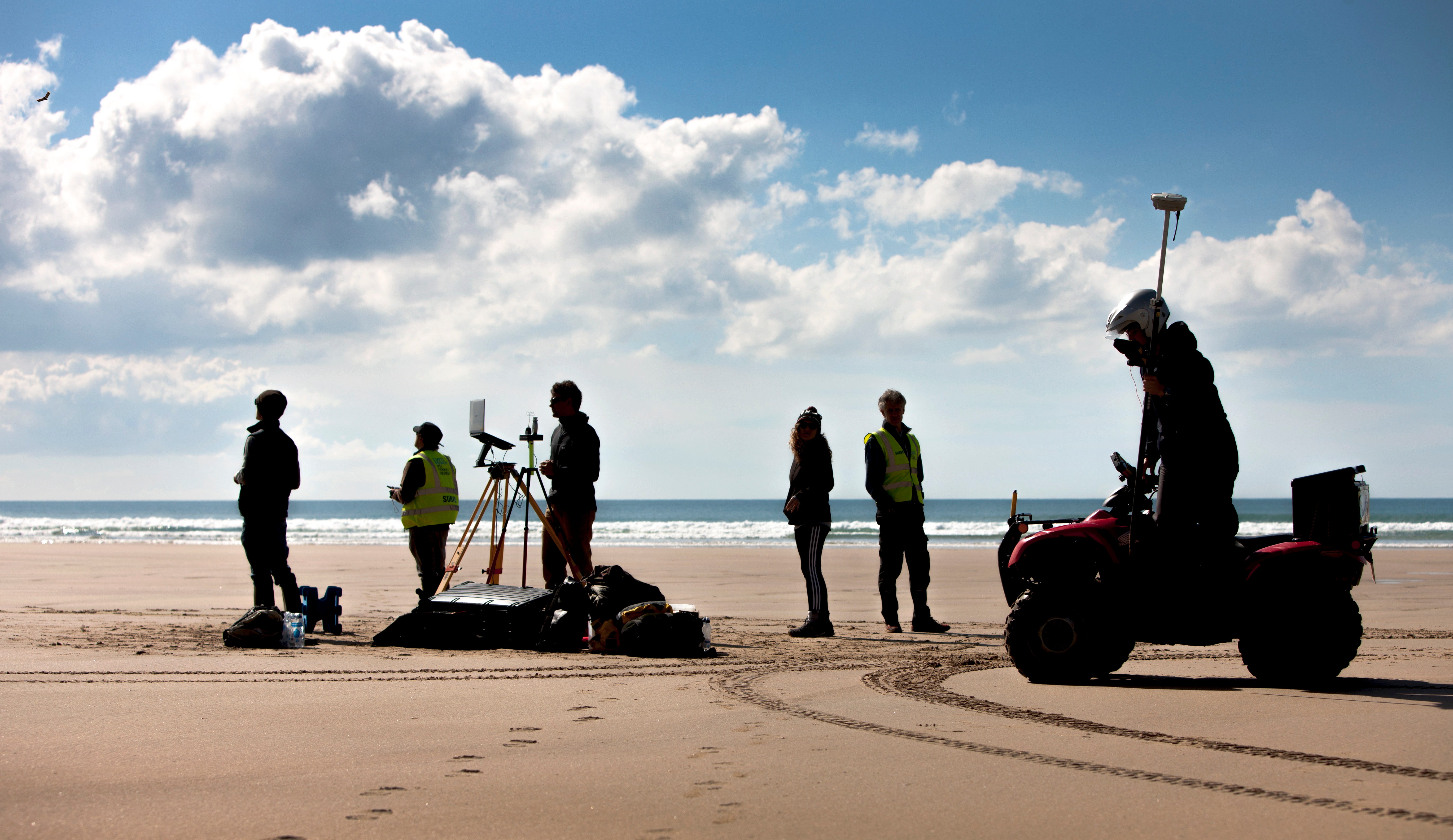 Extreme weather events could help offset erosion to beaches caused by rising sea levels by depositing large volumes of new sand along retreating shorelines, according to new research (University of Plymouth/PA)