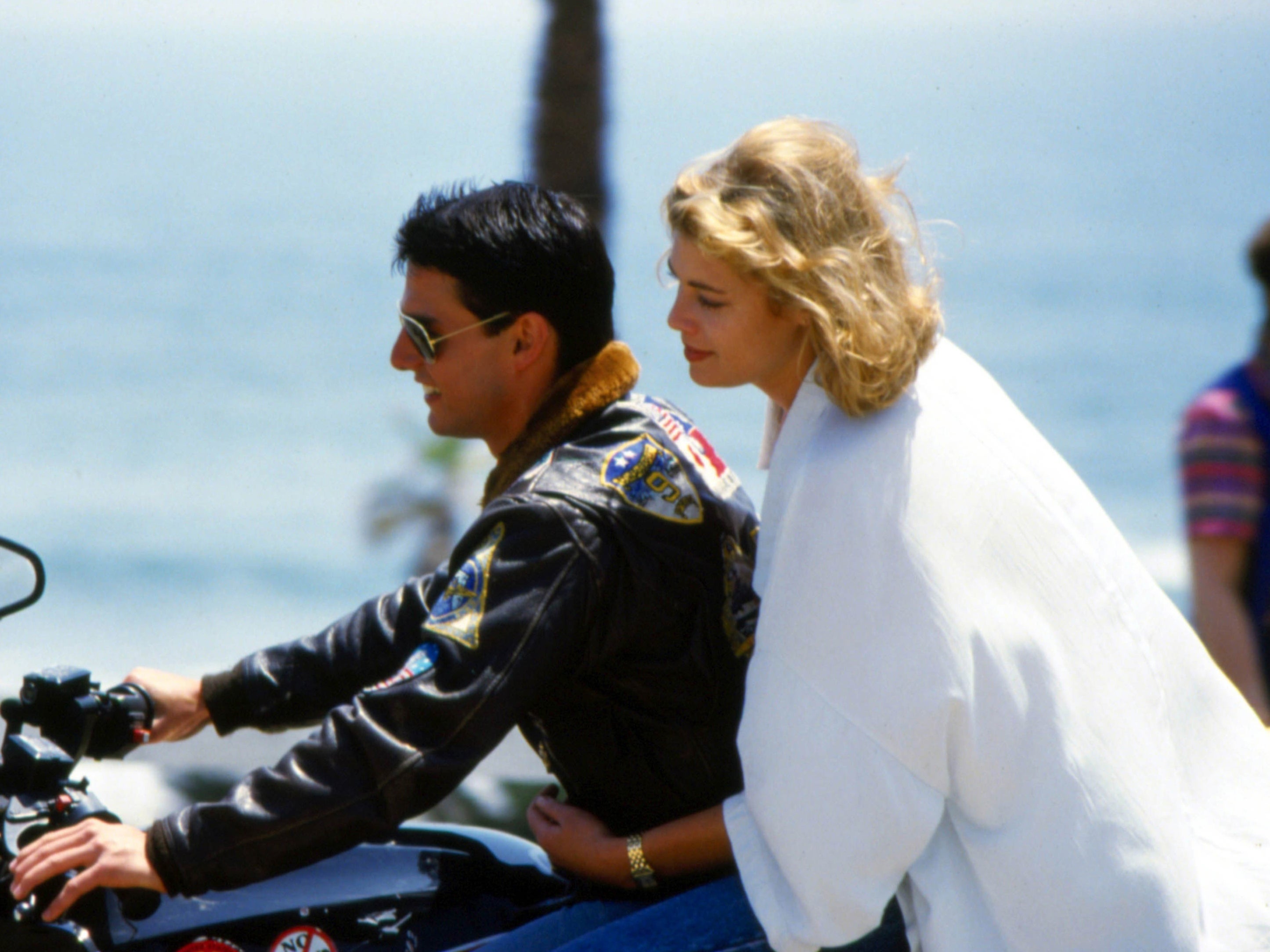 Cruise and McGillis go for a ride in ‘Top Gun’