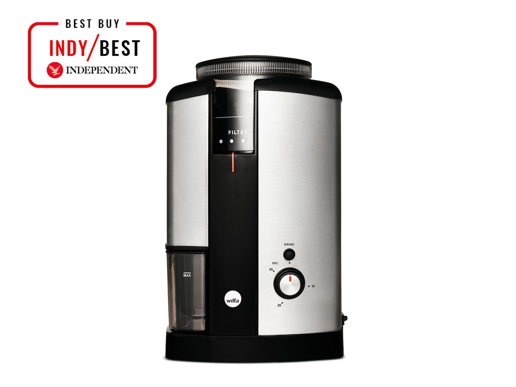 Wilfa svart coffee grinder 