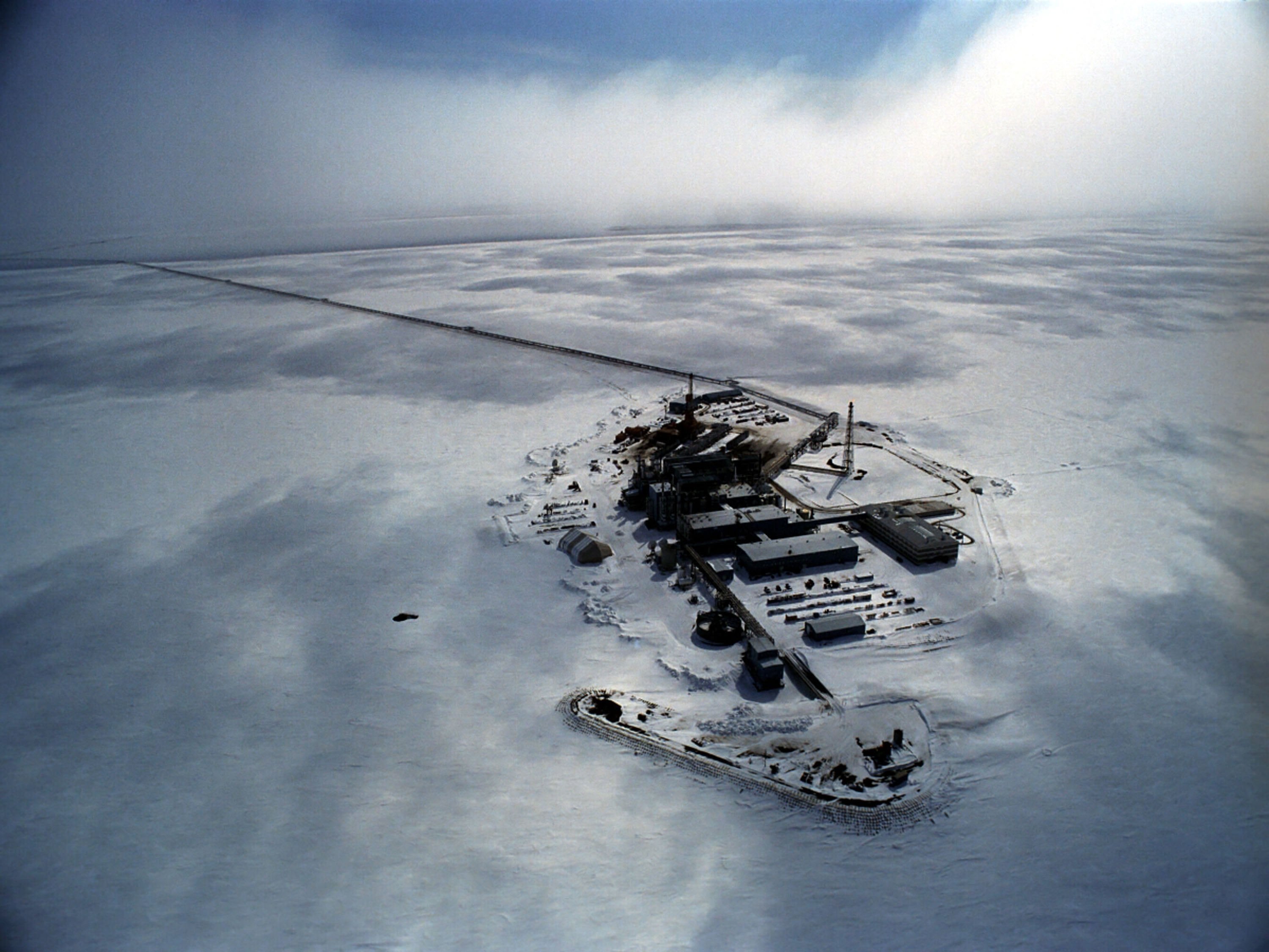 This photo provided by BP shows the company's Prudoe Bay oil field facility in in Prudoe Bay, Alaska