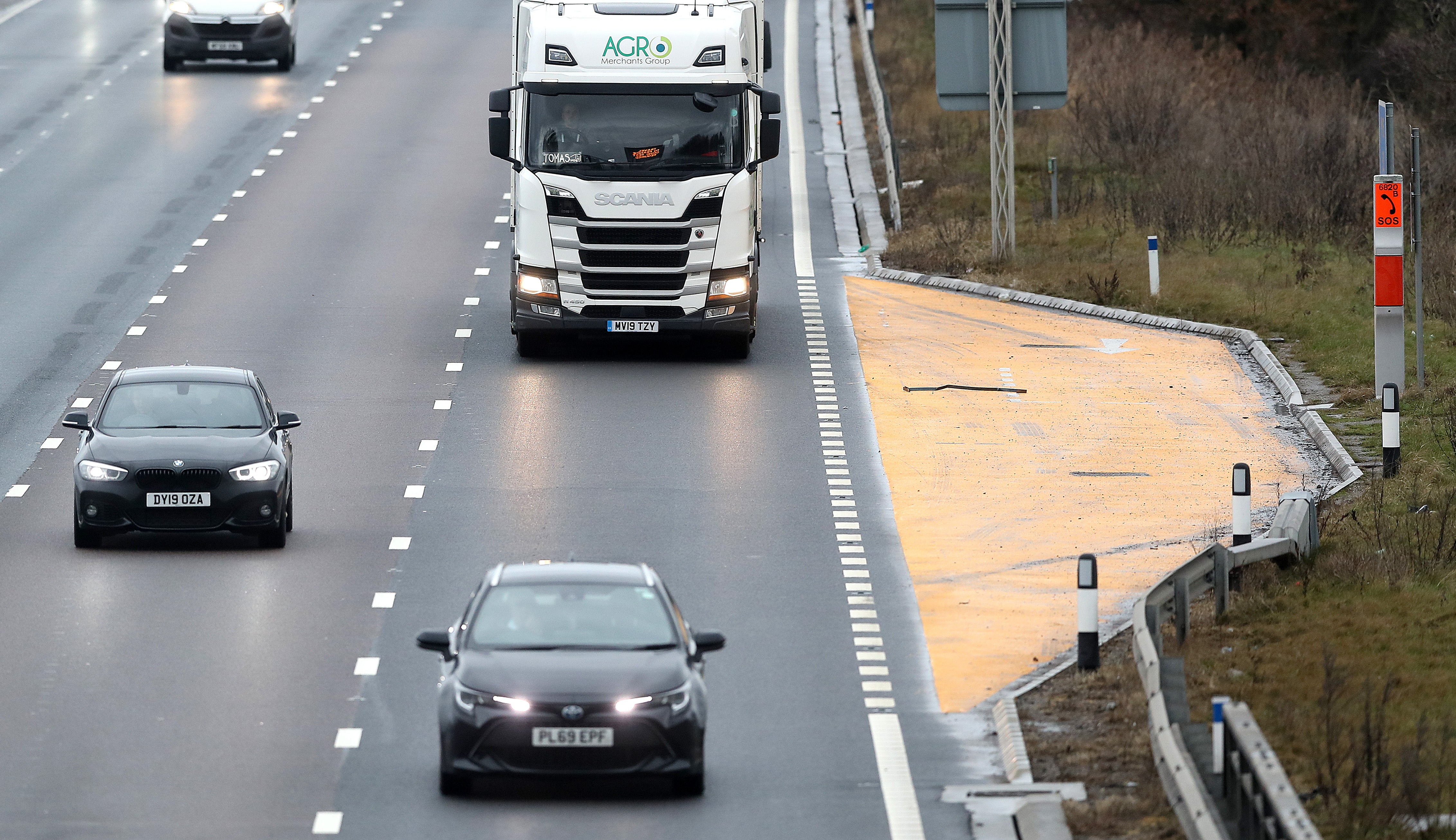 Smart motorways without a hard shoulder have a worse safety record than conventional motorways for crashes involving stopped vehicles, new figures suggest (Martin Rickett/PA)