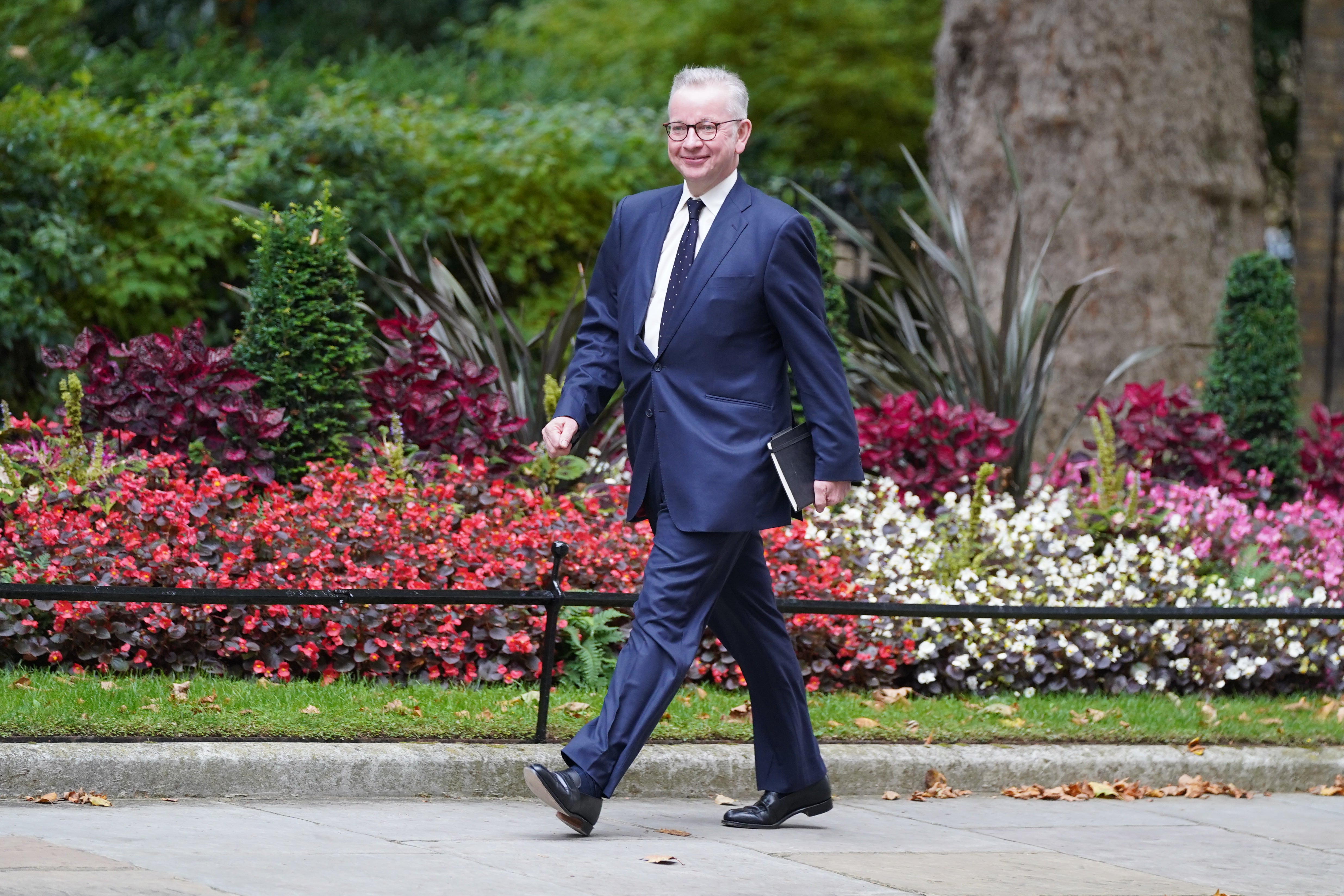 Michael Gove makes his way to No 10 Downing Street