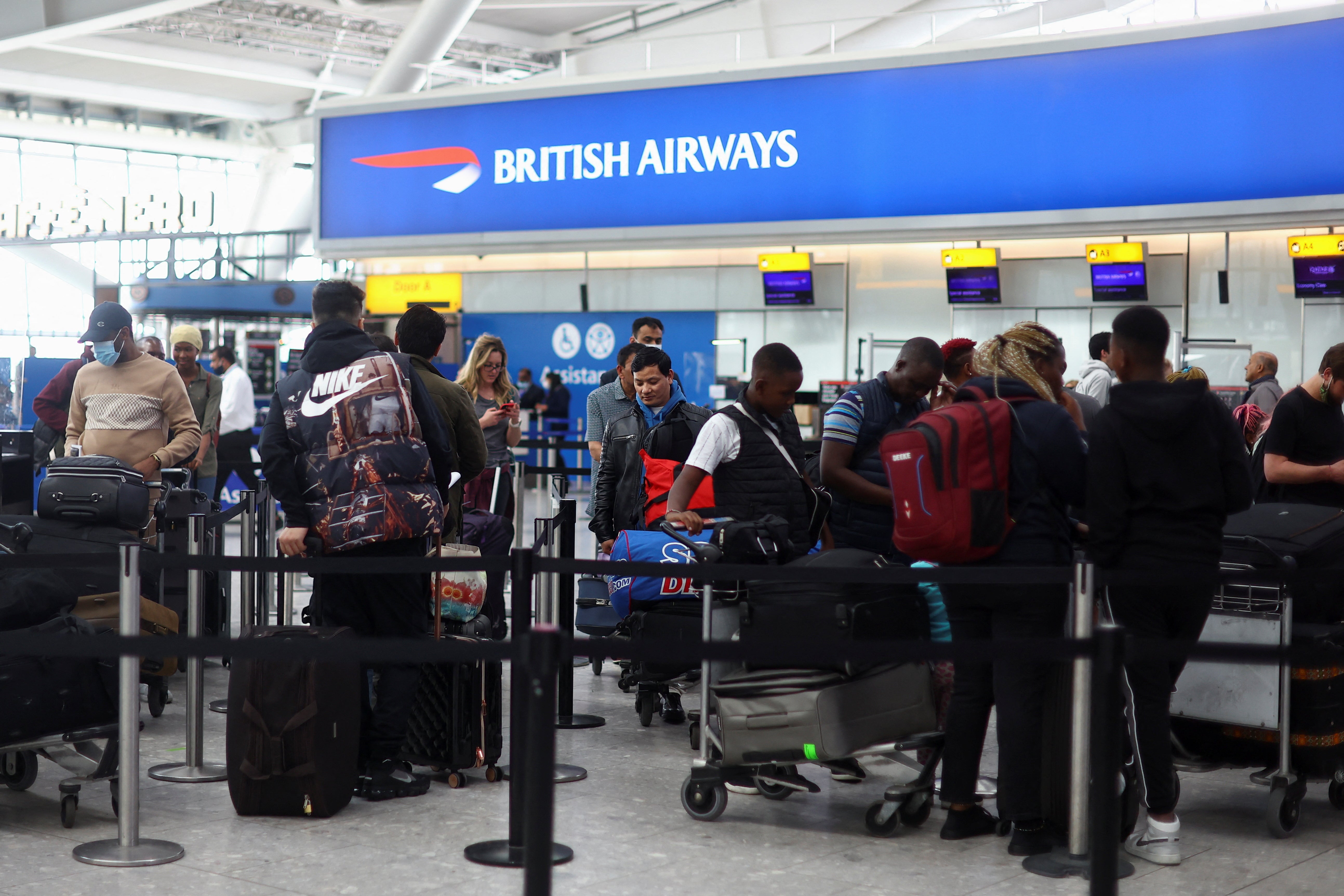 The most notable shortages are at British Airways