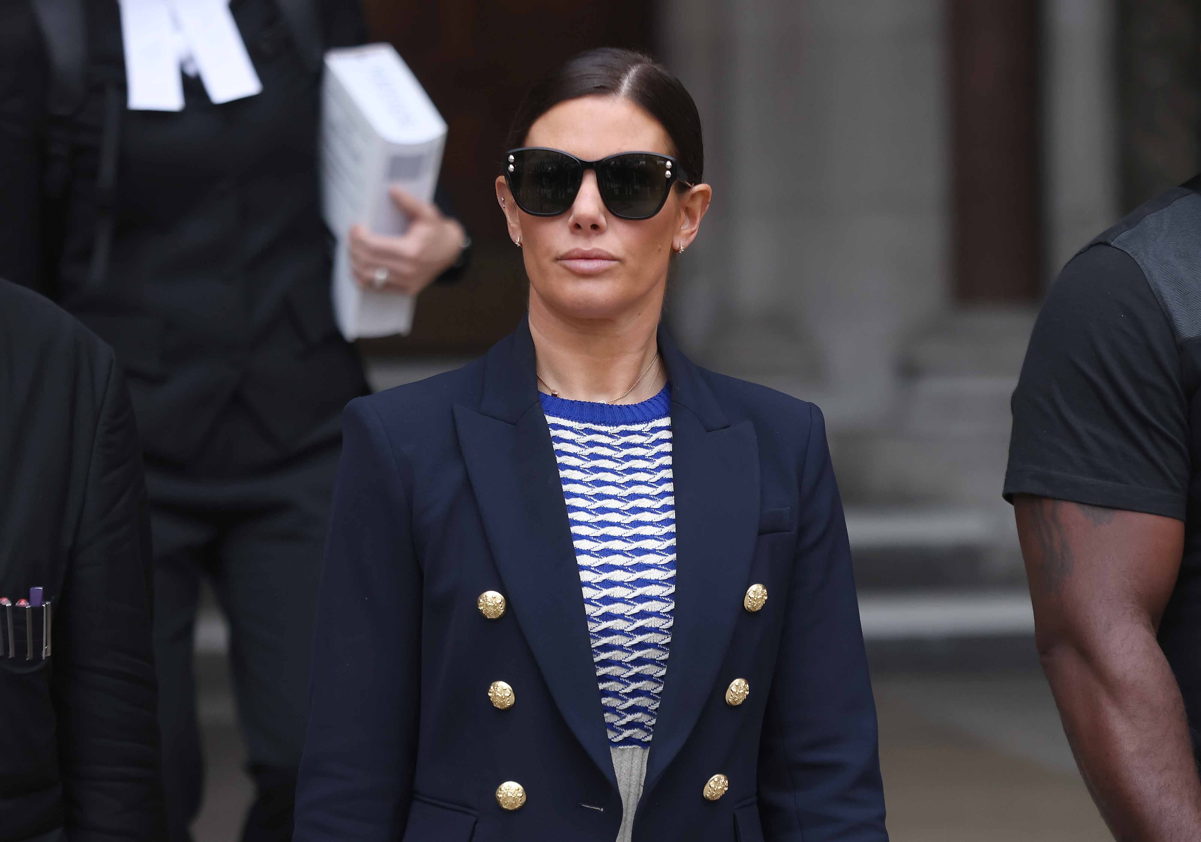 Rebekah Vardy leaves the Royal Courts Of Justice