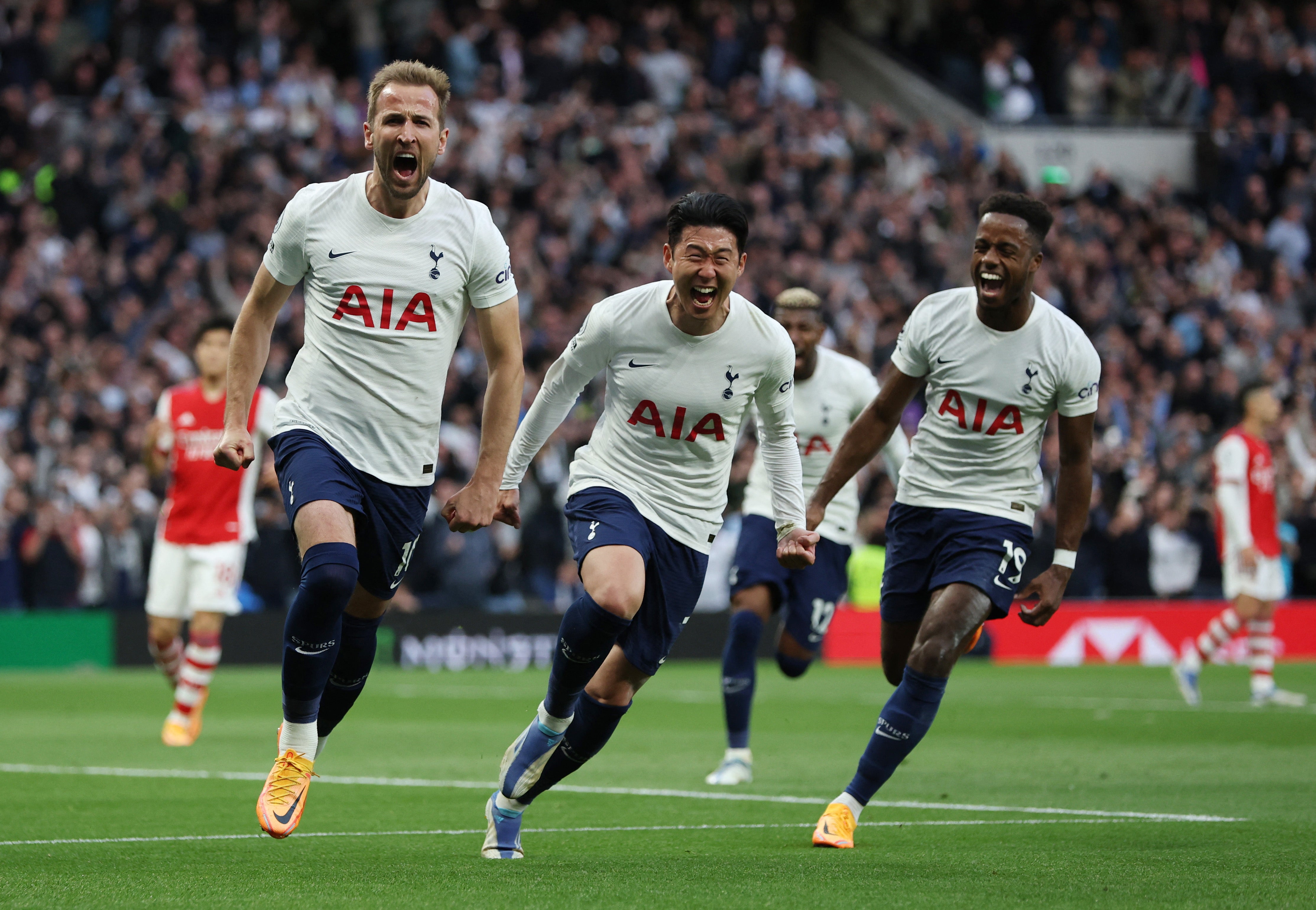 Skipper Harry Kane relishes scoring the first goal last night against arch rivals