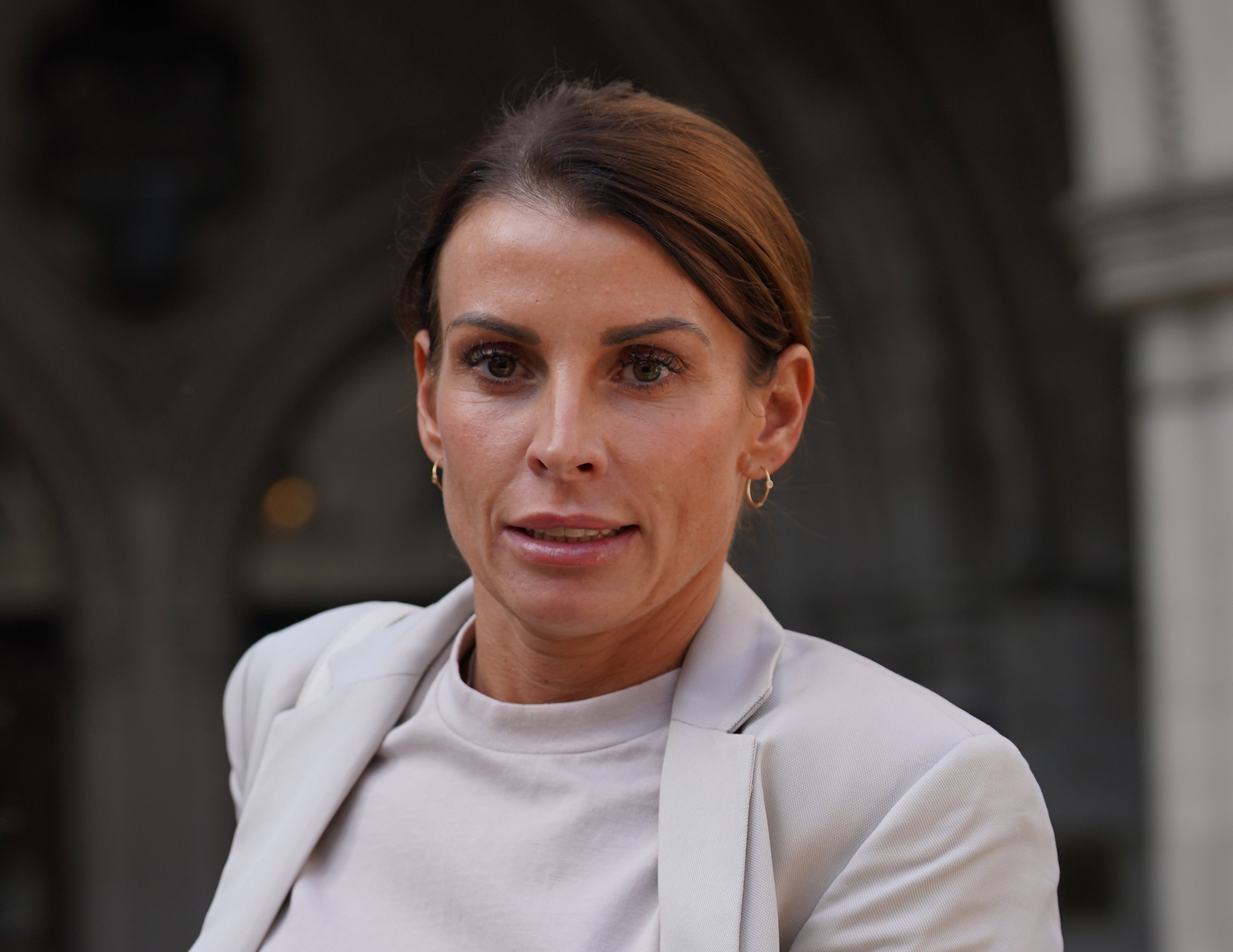 Coleen Rooney leave the Royal Courts Of Justice (Yui Mok/PA)