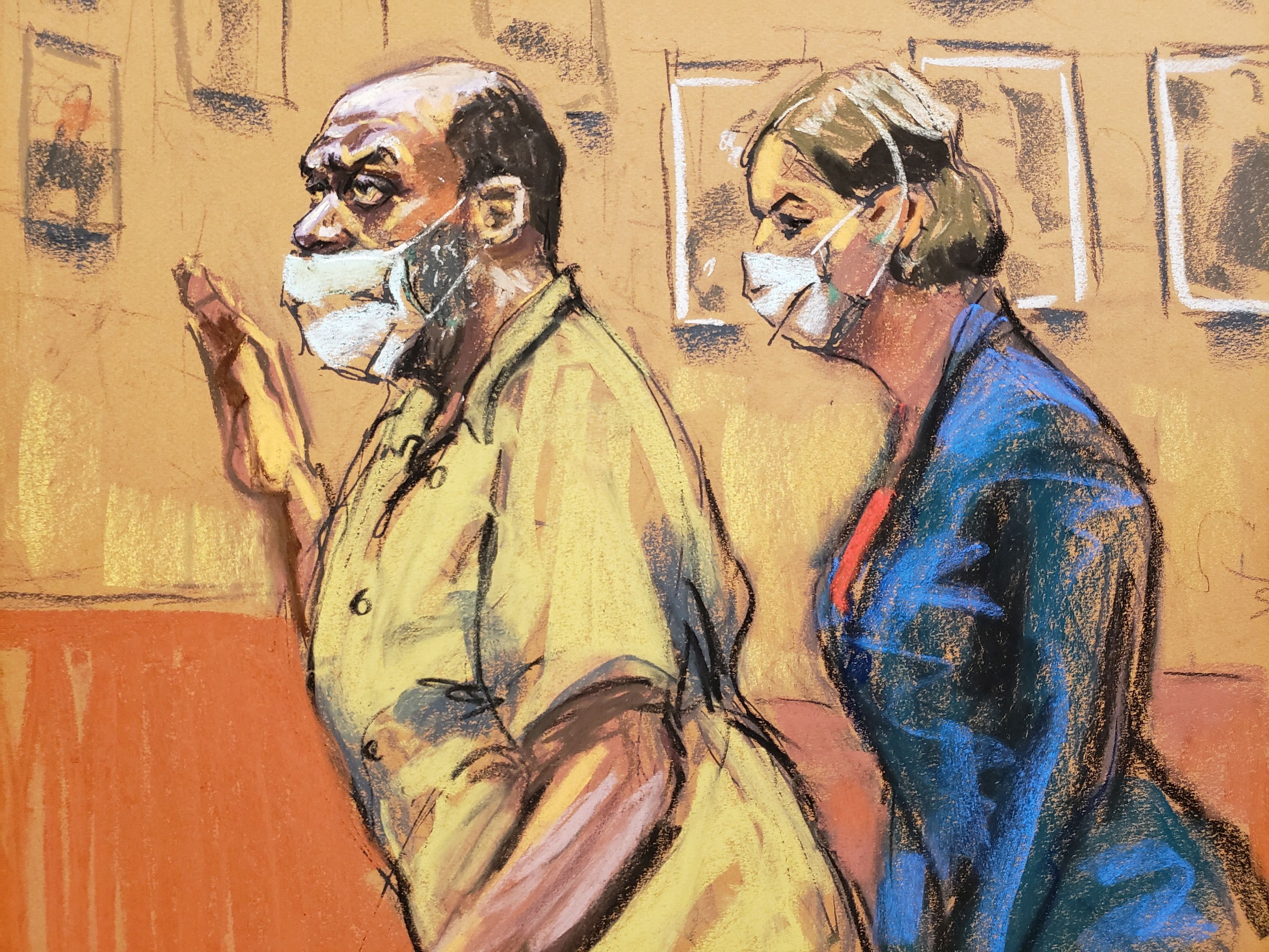 Frank James appears in court on terrorism charges on 13 May