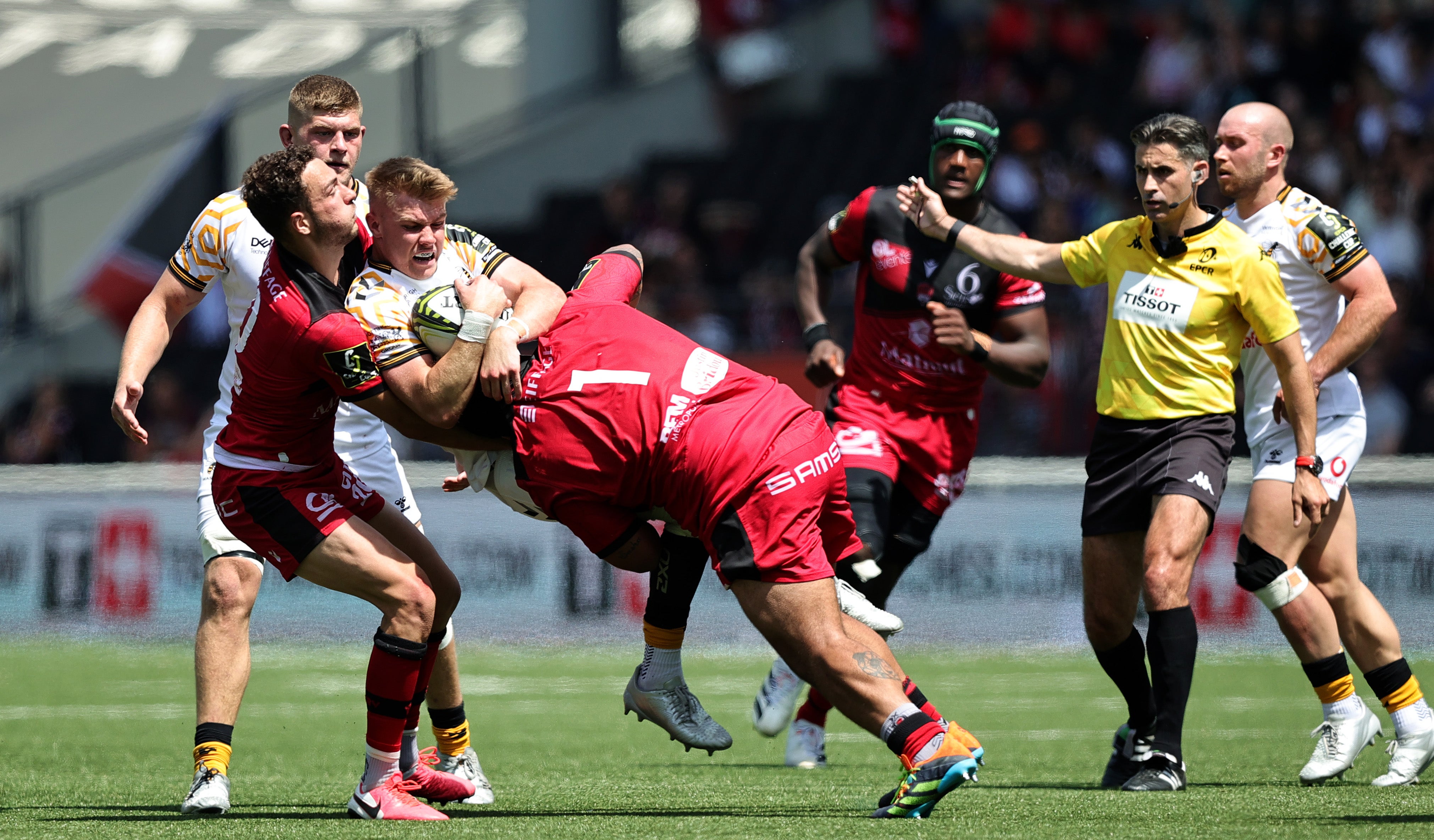 Lyon’s physicality helped them defeat Wasps in the EPCR Challenge Cup semi-finals