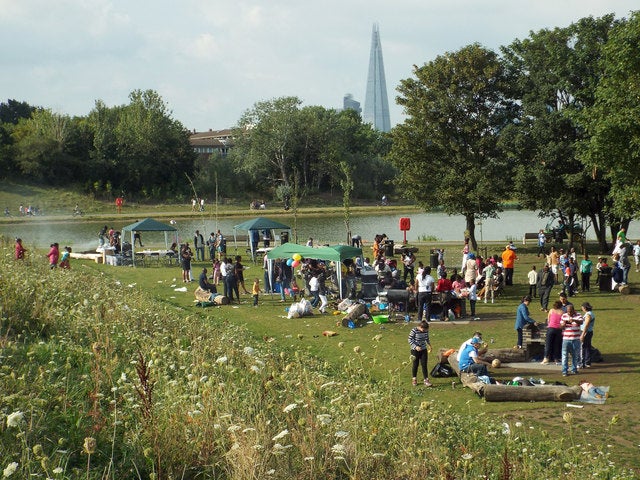 The attack occurred at night in Burgess park